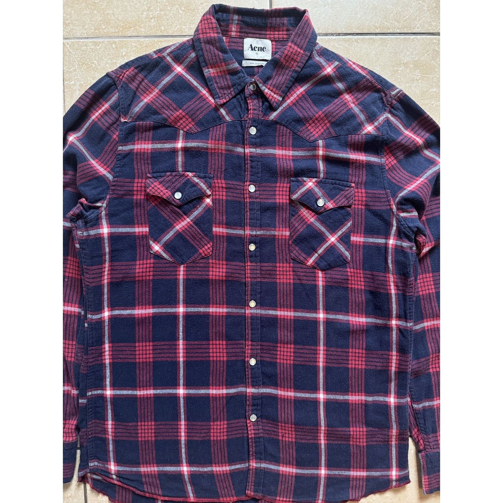 Acne Studios Vintage Acne Studios Western AW10 Check Cowboys Shirt Size US L / EU 52-54 / 3 - 3 Thumbnail