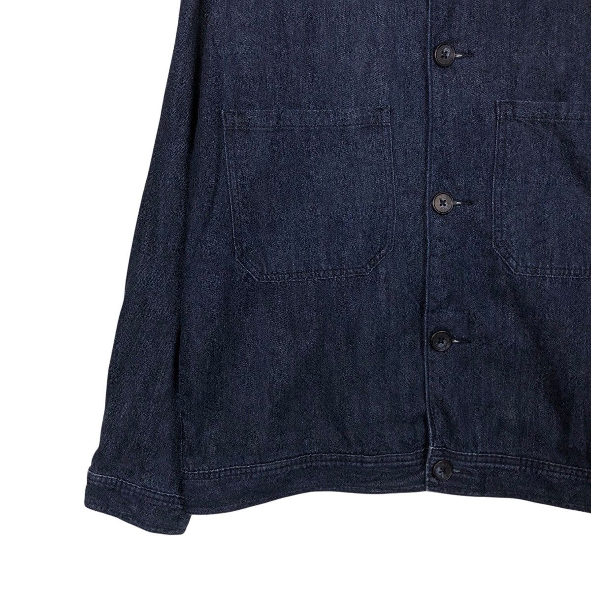 Japanese Brand 📌Vintage Denim Biker Chore Jacket Gu Indigo Issey Miyake Size US L / EU 52-54 / 3 - 5 Thumbnail