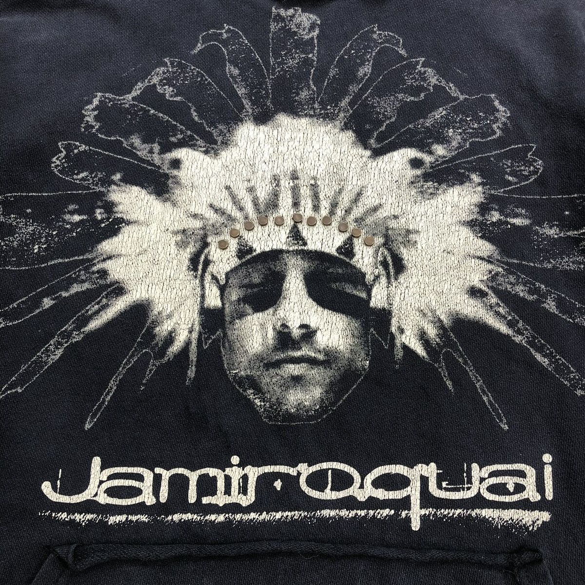 If Six Was Nine 2000s Jamiroquai Apache Distressed Studded Lgb Style Hoodie Size US M / EU 48-50 / 2 - 9 Thumbnail
