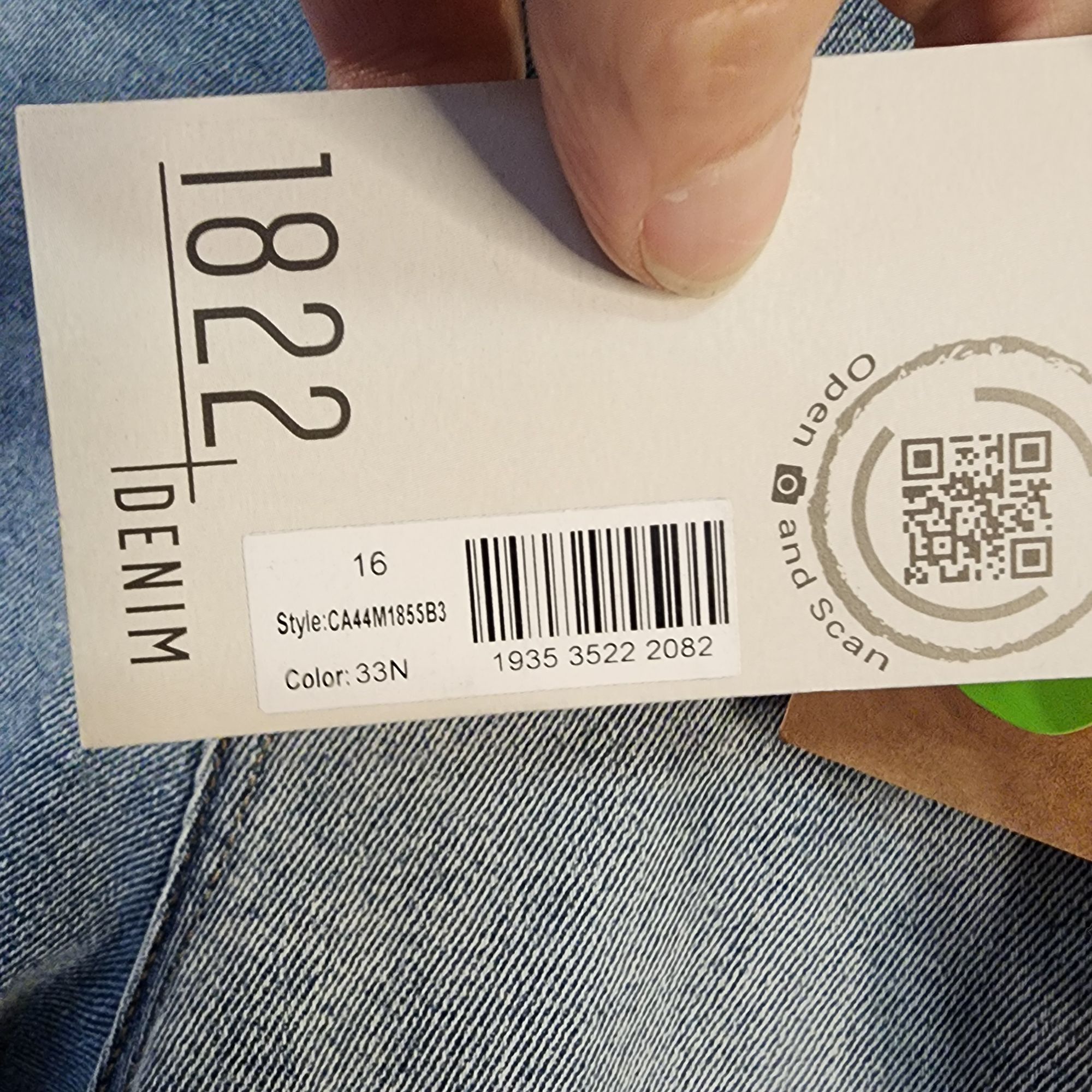 Other 1822 Denim GirlFriend raw Hem Light wash Jeans Womens Size 1 Size 38" / US 16 / IT 52 - 5 Thumbnail