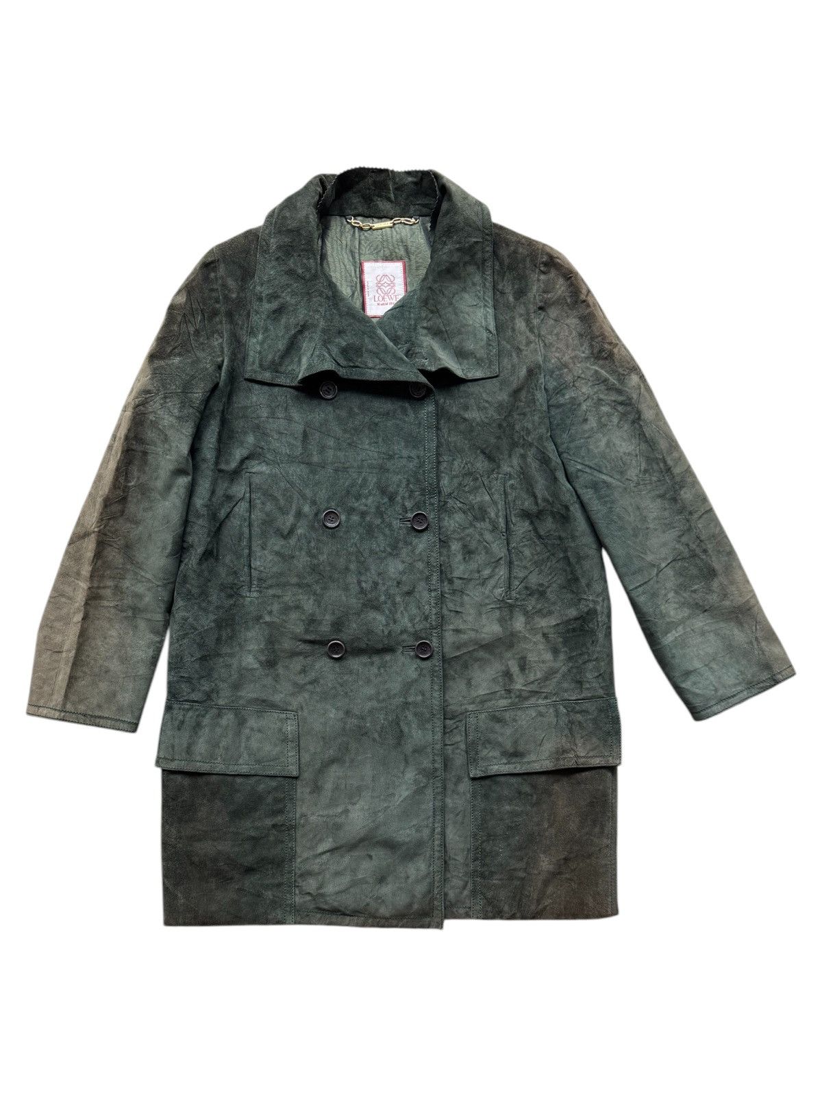 Loewe VERY RARE VINTAGE JACKET COAT LOEWE LEATHER SUEDE Size US M / EU 48-50 / 2 - 1 Thumbnail