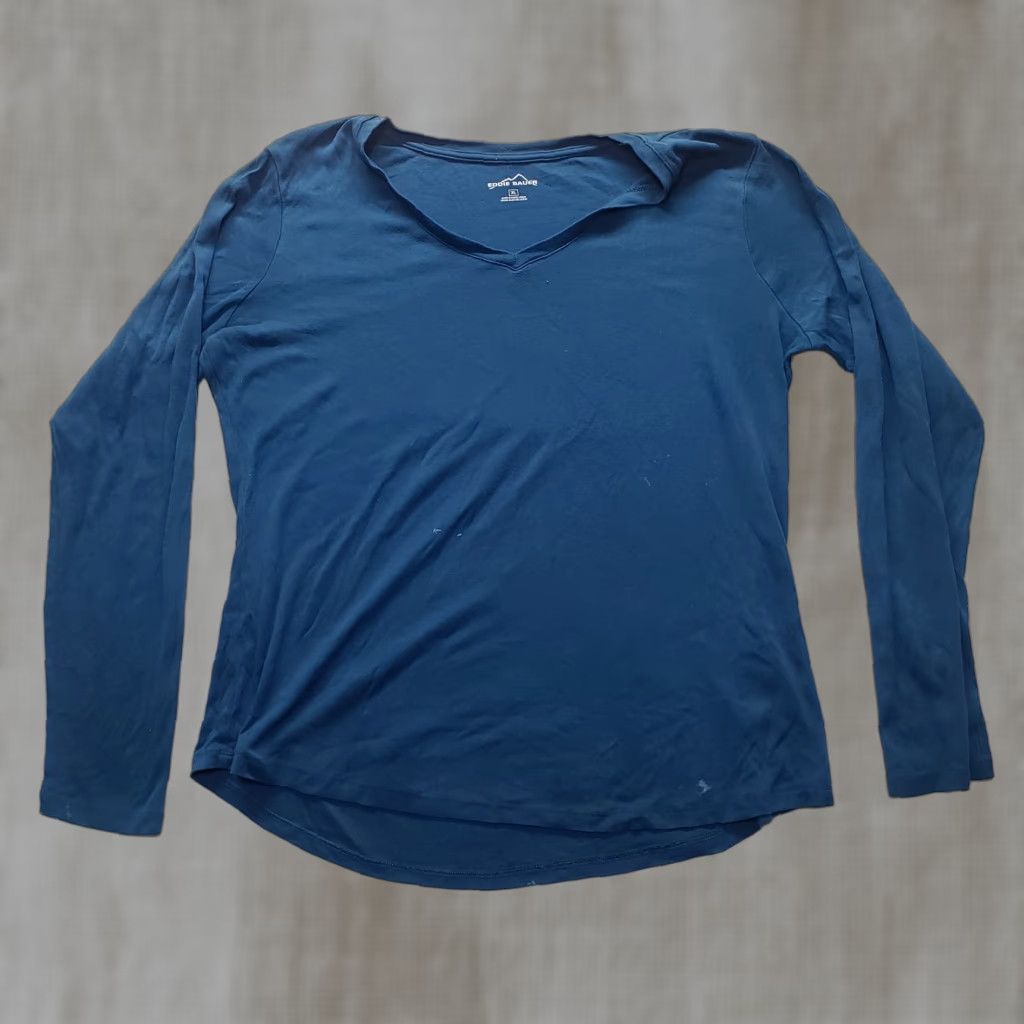 Eddie Bauer Eddie Bauer Shirt Long Sleeve Blue Crew Neck Adult Men's XL Size US XL / EU 56 / 4 - 1 Thumbnail