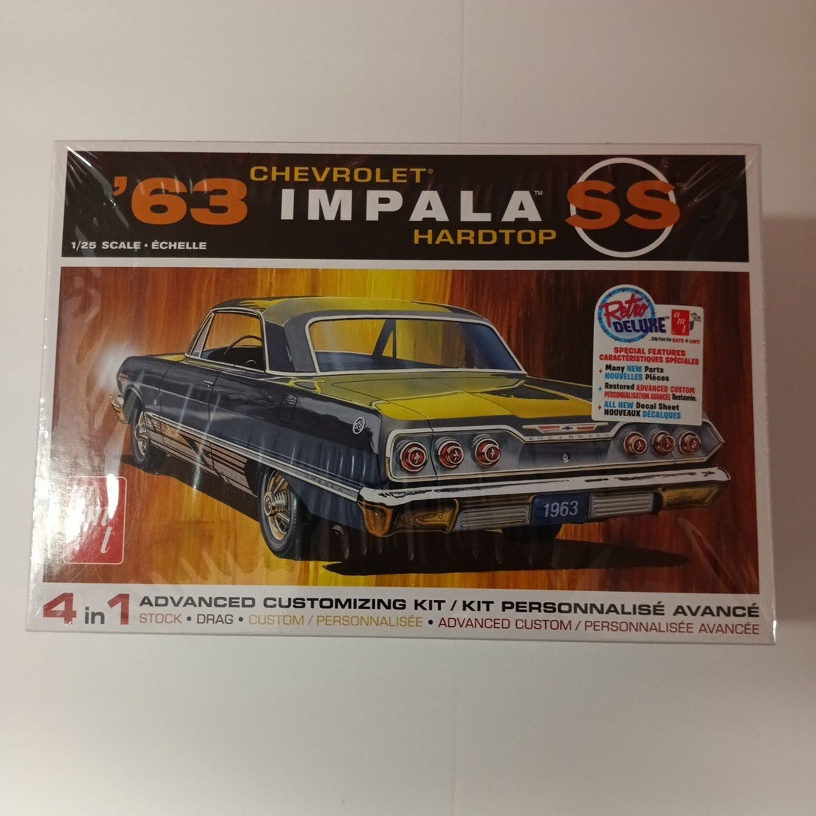 Other AMT 1963 Chevy Impala Hardtop 1/25 Scale Car Plastic Model Size ONE SIZE - 1 Thumbnail