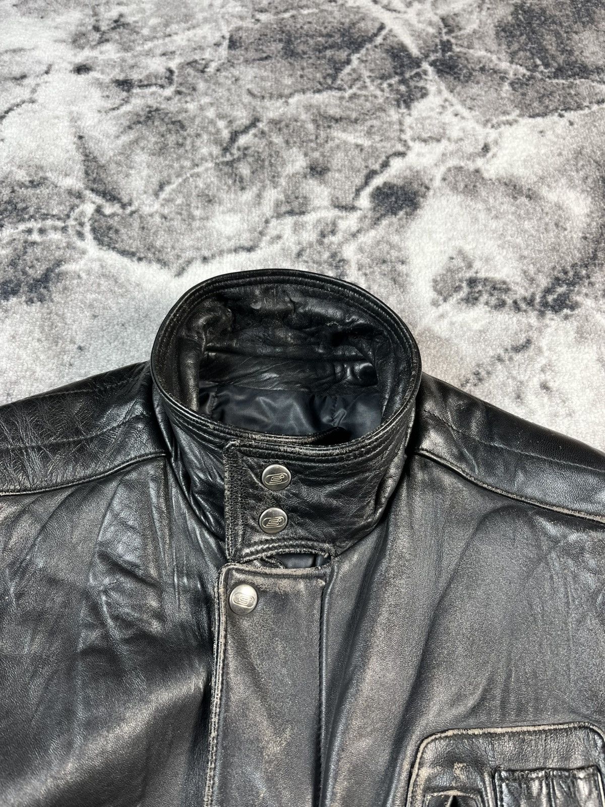 Other Vintage Segura Leather Bomber Jacket France 90s Black Size US M / EU 48-50 / 2 - 11 Thumbnail