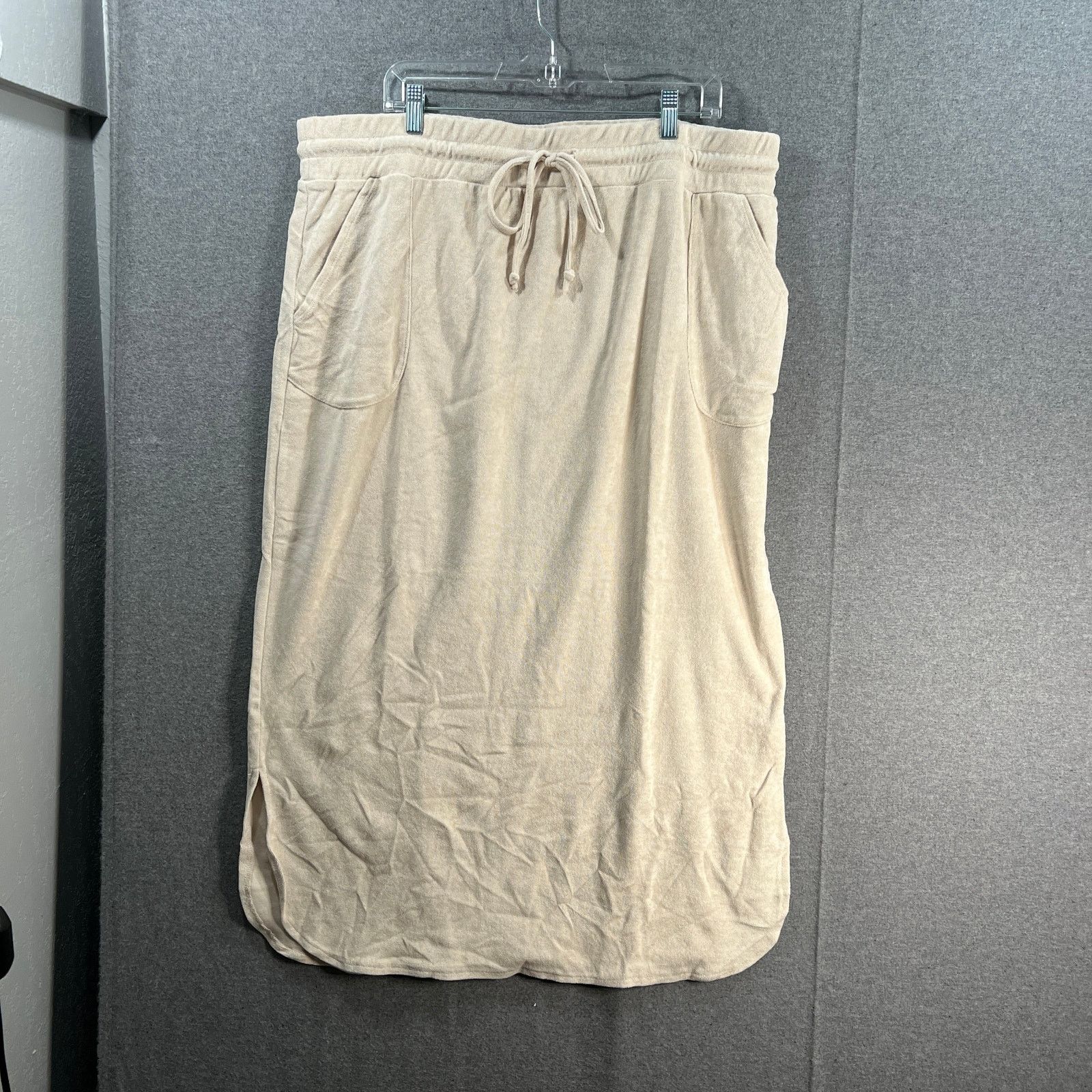 Other Belle Beach by Kim Gravel Poolside Terry Maxi Skirt Sand Size 30" / US 8 / IT 44 - 1 Thumbnail