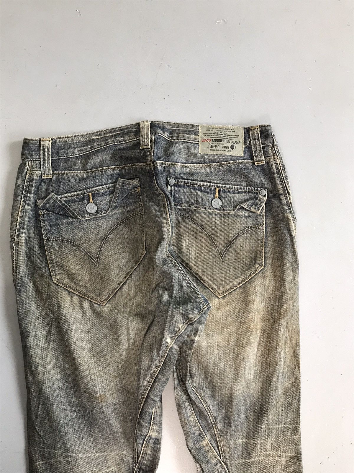 Levi's Vintage Levi’s engineer jeans denim Size US 31 - 8 Thumbnail