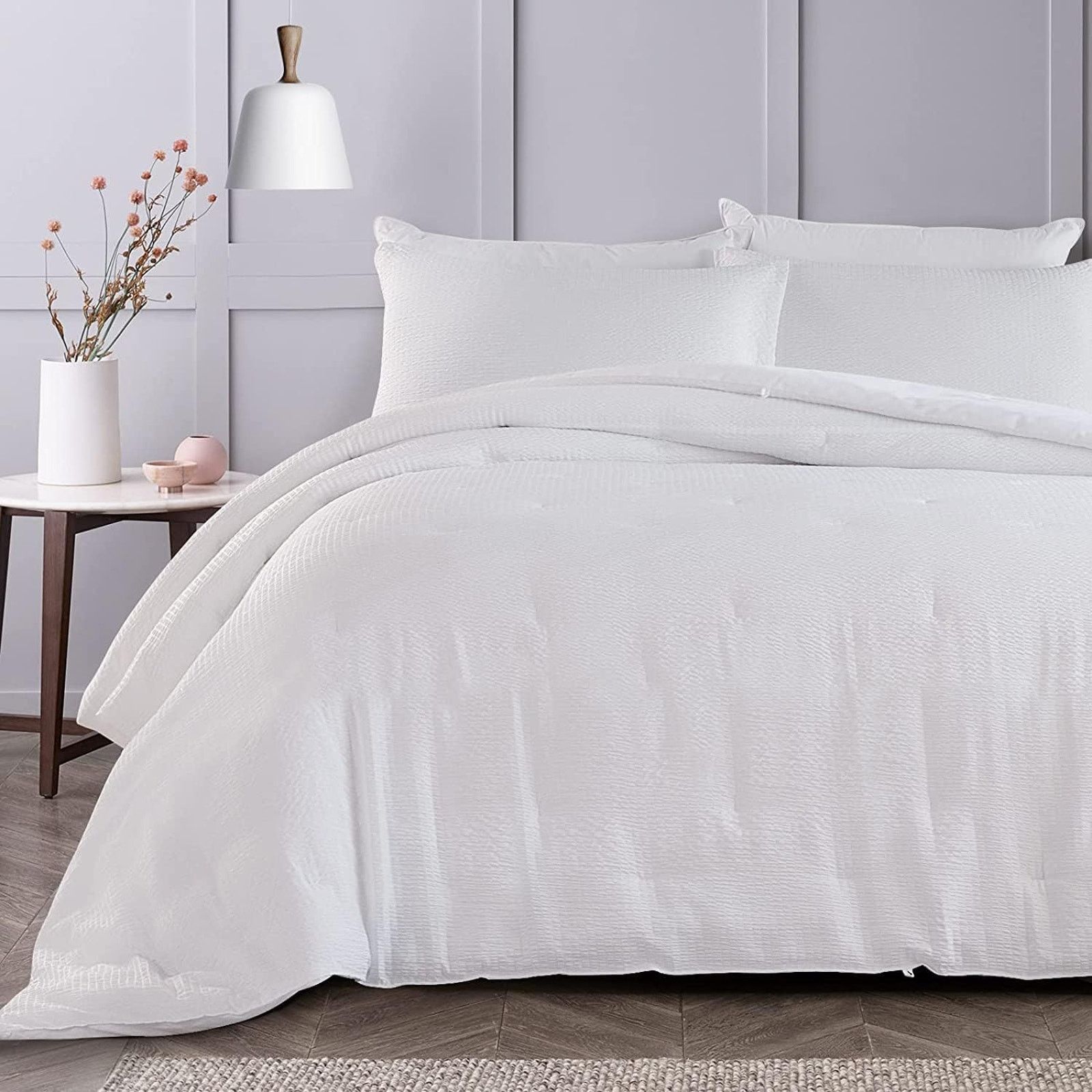 Other HOMBYS 3 Piece Seersucker Oversized King Comforter Set Size ONE SIZE - 1 Thumbnail