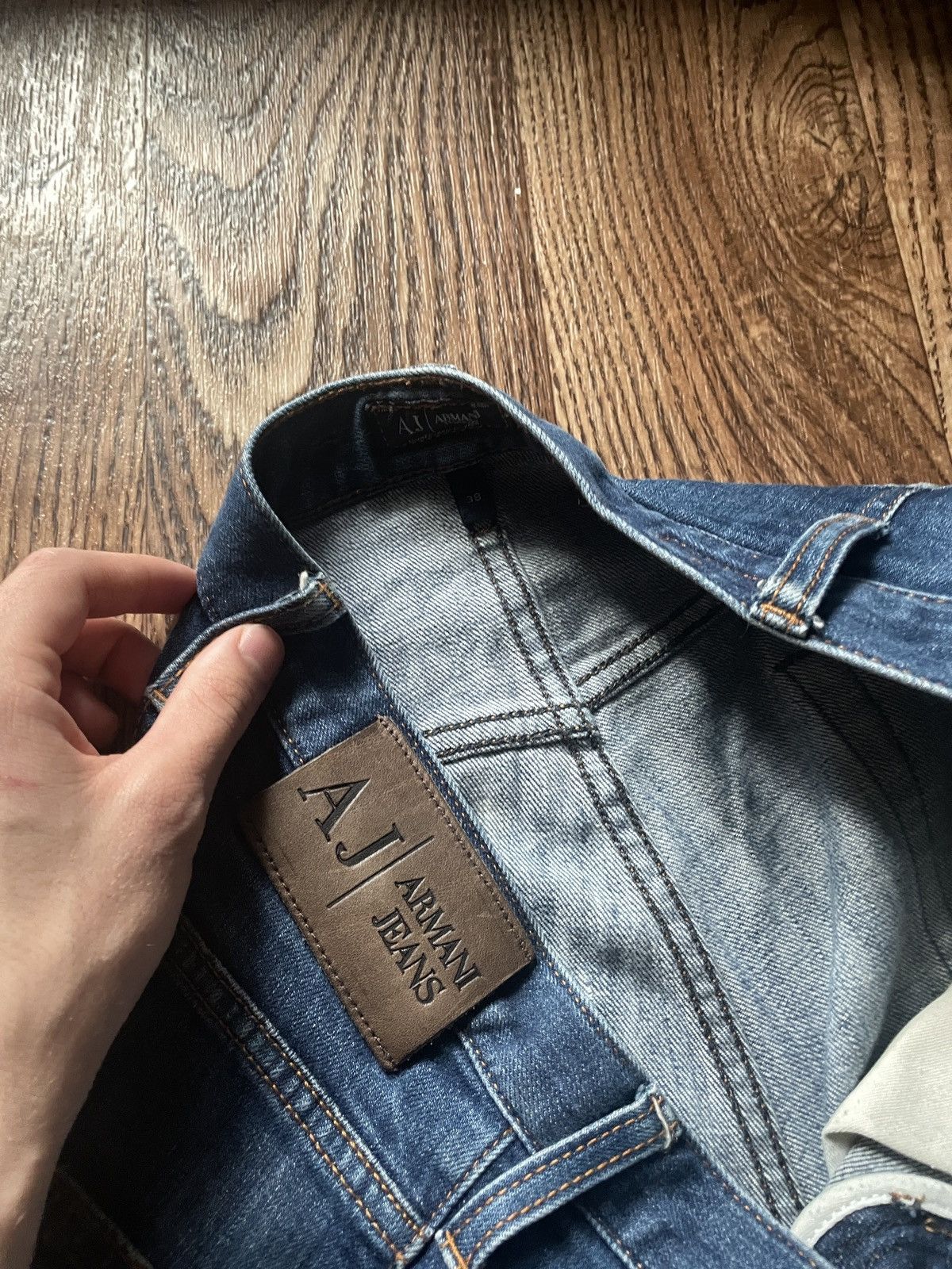 Armani Armani Jeans Metal Logo Pants Blue Mens 38 Size US 38 / EU 54 - 15 Thumbnail