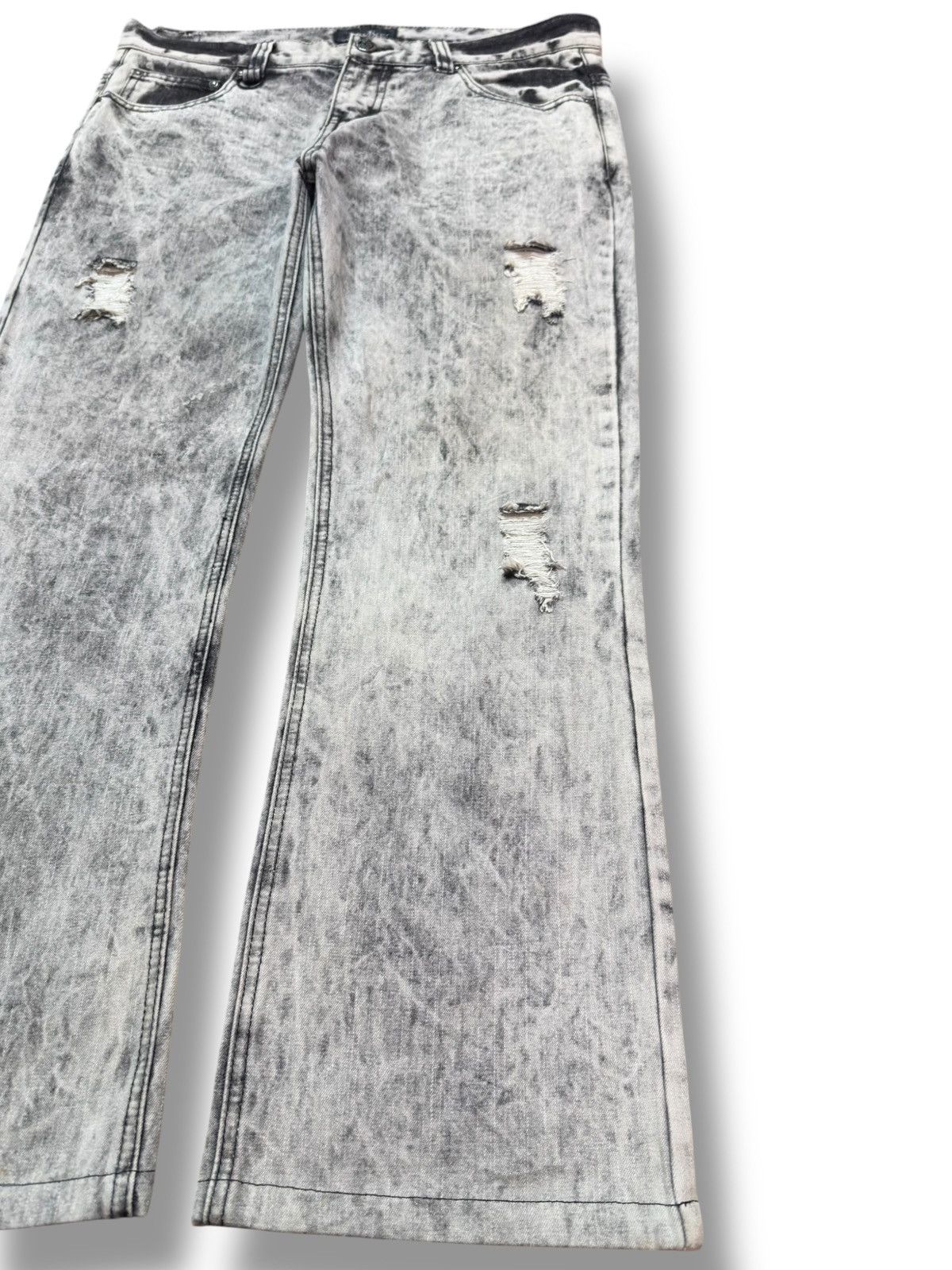 LOWBOX Vintage Lowbox Burnt Ashes Baggy Wide Leg Denim Size US 34 / EU 50 - 4 Thumbnail