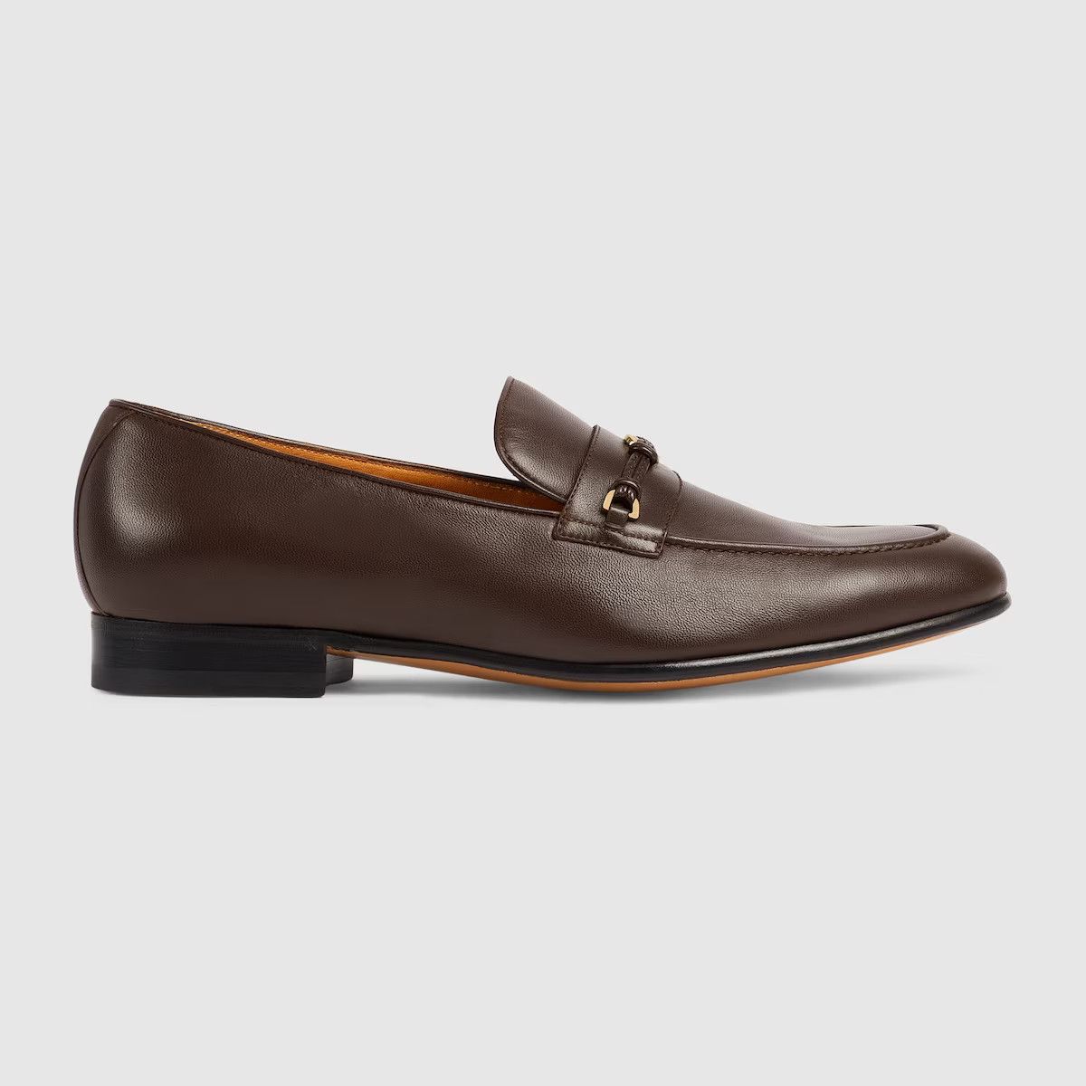 Gucci GUCCI LOAFERS SHOES BUCKLE LEATHER BLACK 673817 17X30