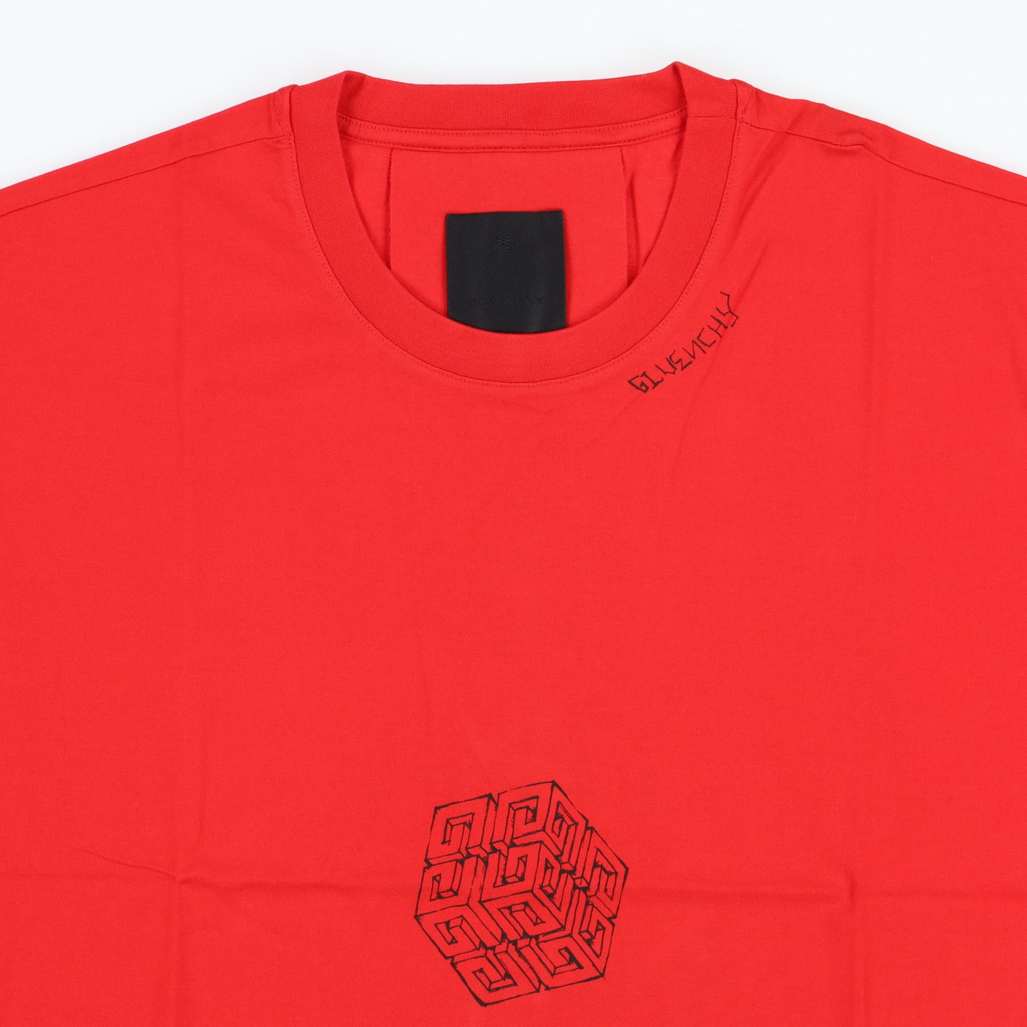 Givenchy Red Scorpion Dagger 4G Logo Oversized T-Shirt Size US S / EU 44-46 / 1 - 5 Thumbnail