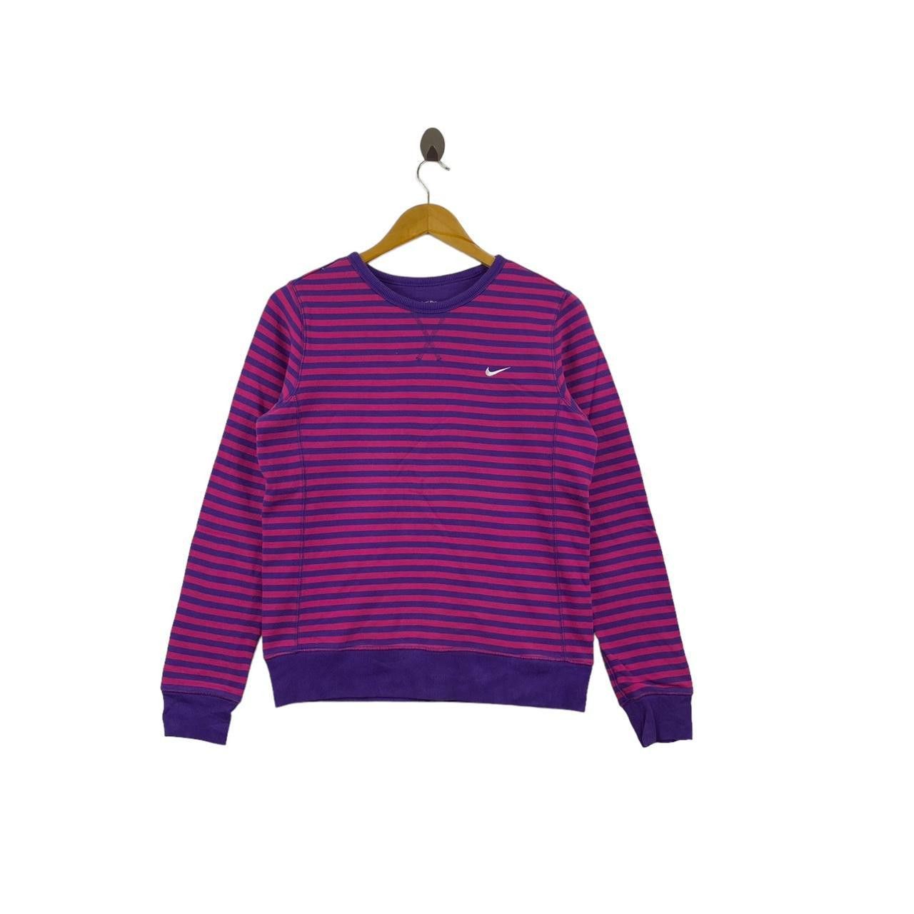 Nike NIKE SWOOSH Athletic Dept Striped Pink Sweatshirt Sweater Size L / US 10 / IT 46 - 1 Thumbnail