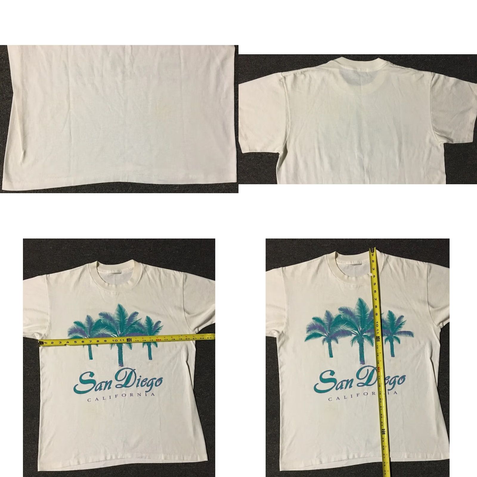 Vintage VINTAGE San Diego Shirt M USA Beach Surf Skate Grunge 90s White USA Men T-Shirt Short Sleeve Size US M / EU 48-50 / 2 - 8 Thumbnail