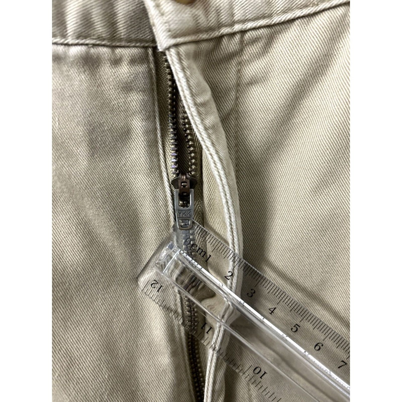Vintage LL Bean Flannel Lined Pants Mens Size 36x32 Tan Beige Chino Comfort Waist Pleated Pockets Insulated Vintage No Size US 35 - 5 Thumbnail