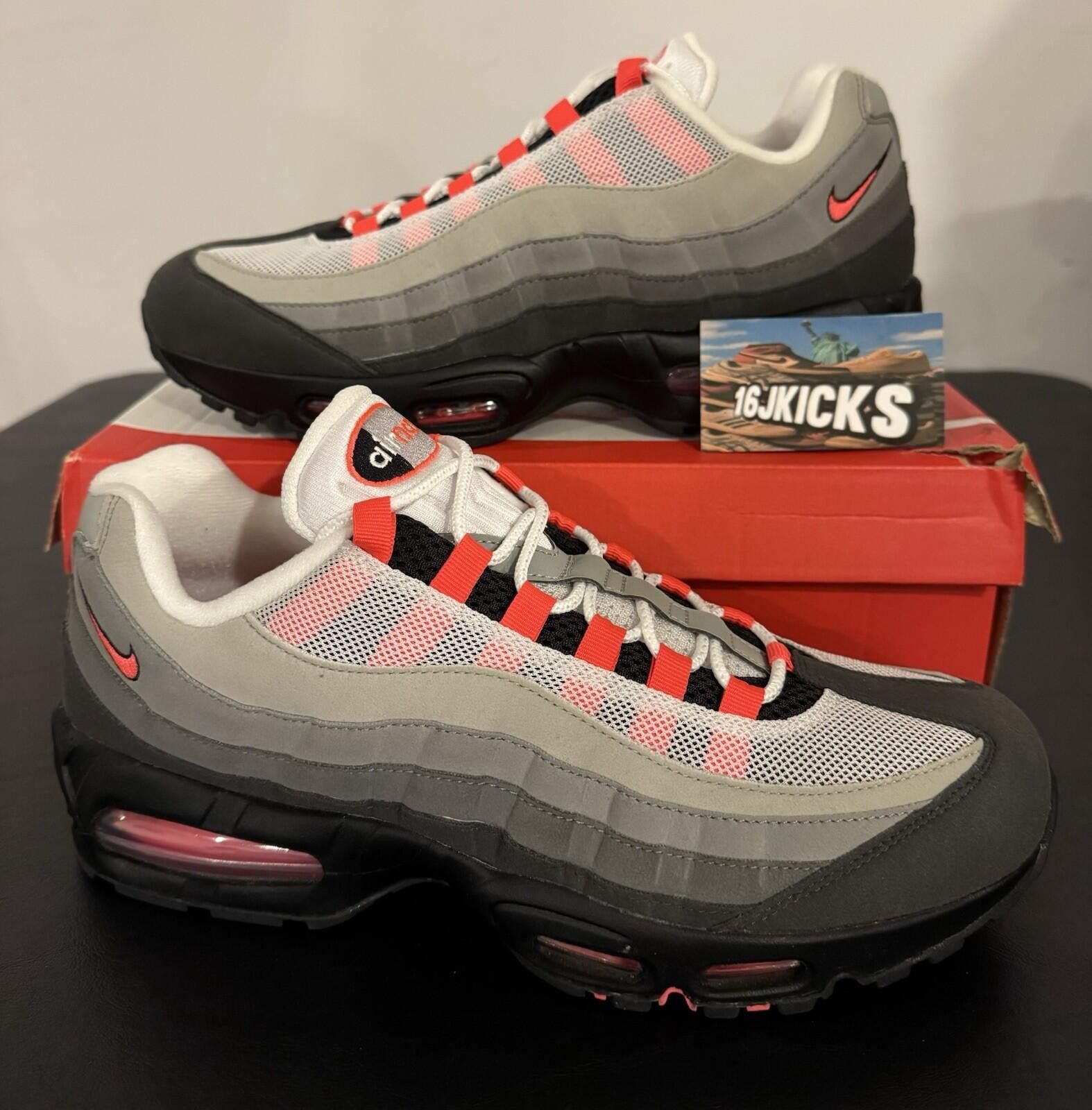 Nike Size 11.5 - Nike Air Max 95 Big Bubble - Solar Red Size US 11.5 / EU 44-45 - 1 Thumbnail