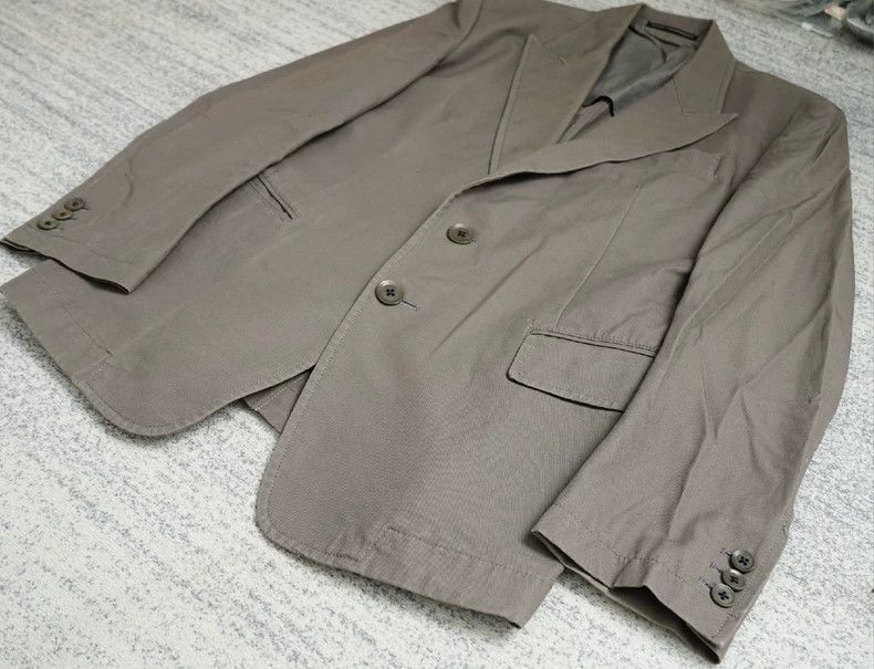 Yohji Yamamoto Yohji Yamamoto Yohji Yamamoto Blazer Jacket in Brown Size US M / EU 48-50 / 2 - 2 Thumbnail