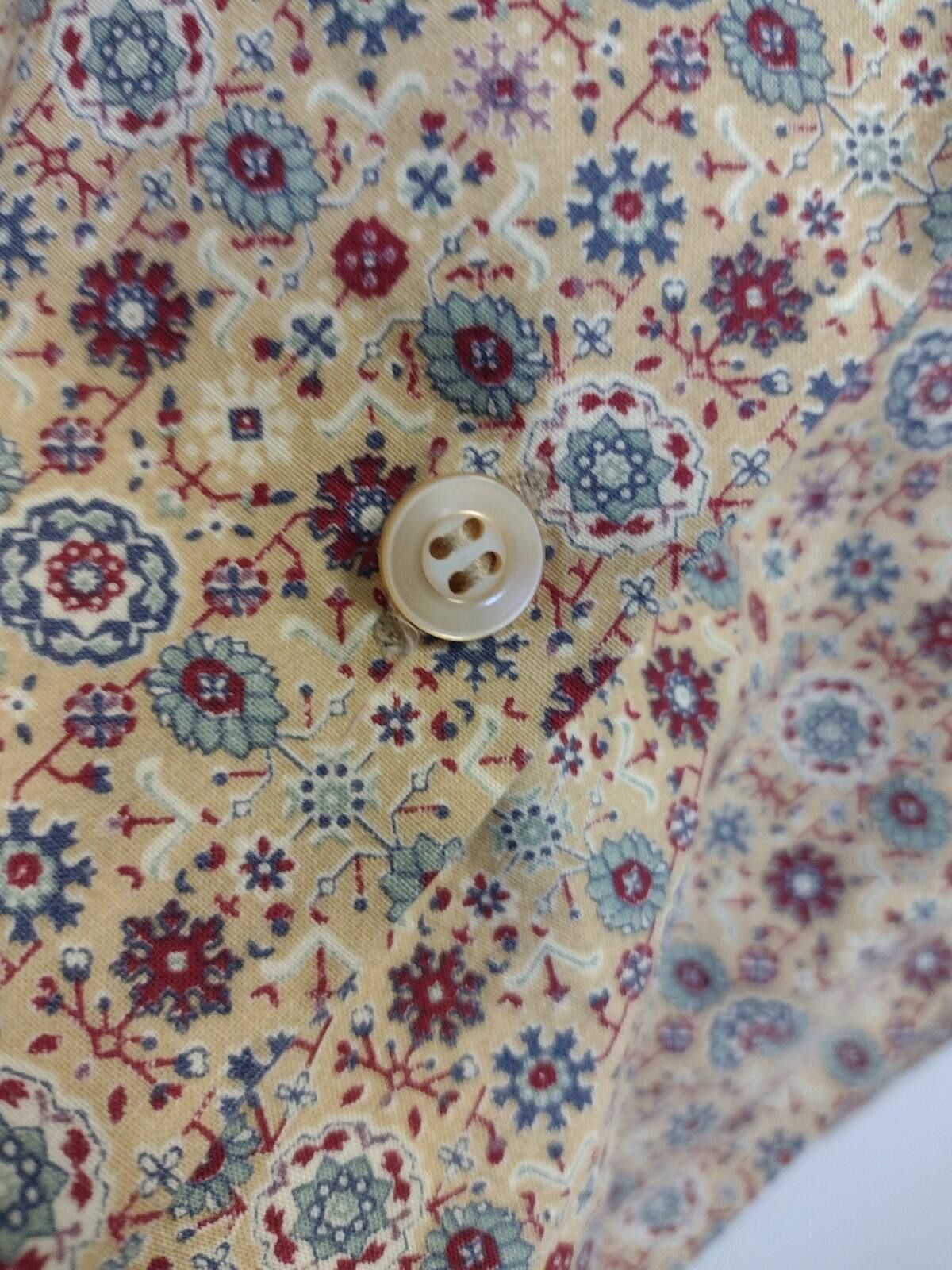Handmade VTG 70s Handmade Calico Floral Pearlized Button Blouse M Size M / US 6-8 / IT 42-44 - 6 Thumbnail