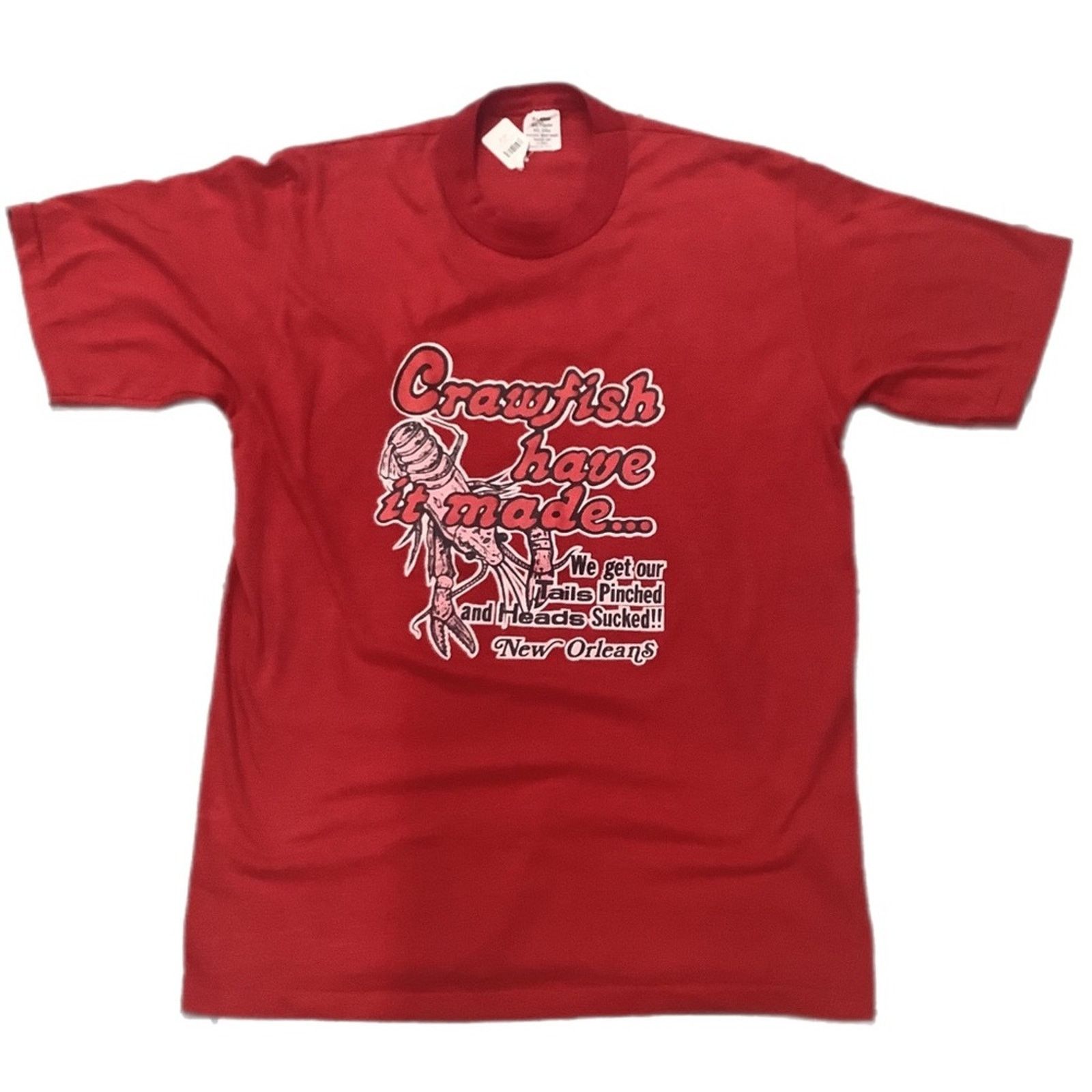 Gildan Vintage New Orleans "Crawfish Have It Made" T-shirt Size US M / EU 48-50 / 2 - 1 Thumbnail