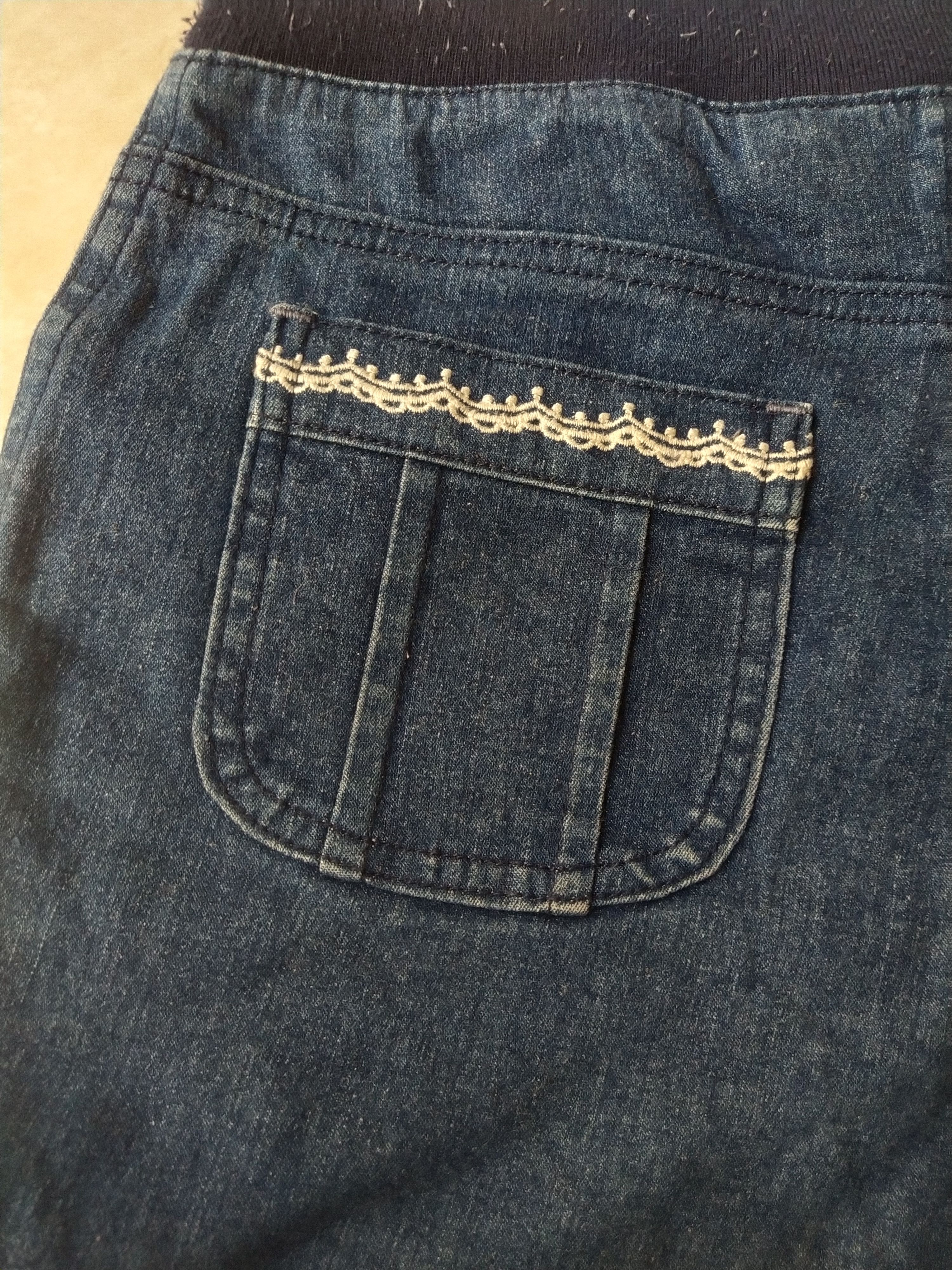 Angel Blue Mezzo Piano Denim Shorts Lace Trim Harajuku Kawaii Size 29" - 5 Thumbnail