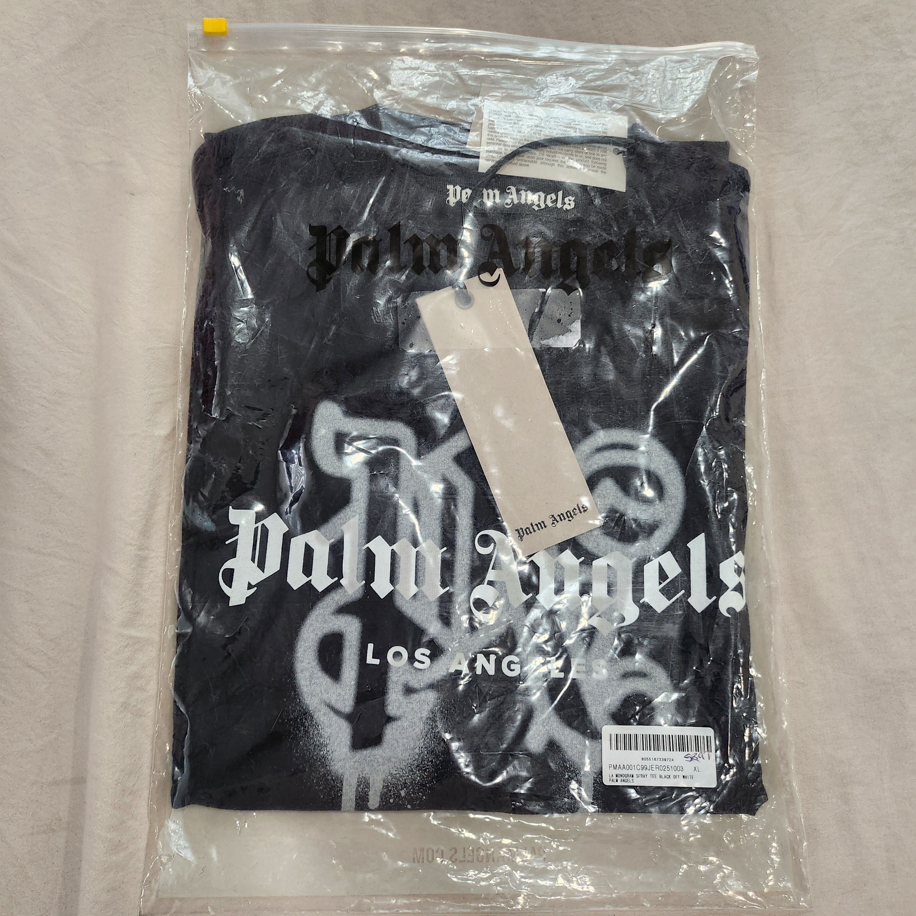 Palm Angels Palm Angels "LA Monogram Spray" Logo T-Shirt Size US L / EU 52-54 / 3 - 2 Thumbnail