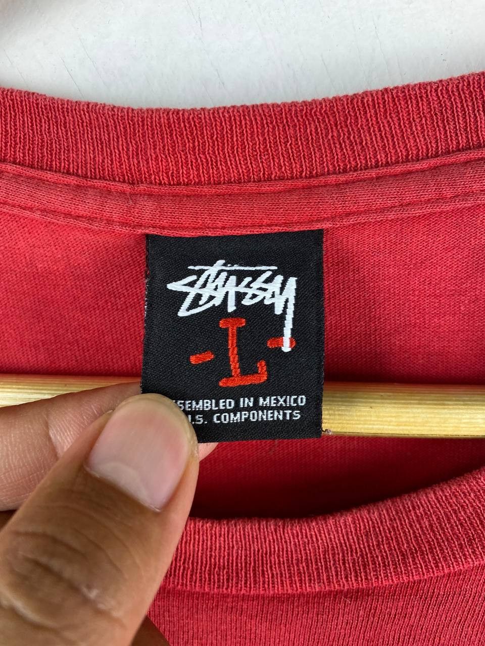 Stussy stussy streetwear red tee nice design Size US L / EU 52-54 / 3 - 4 Thumbnail