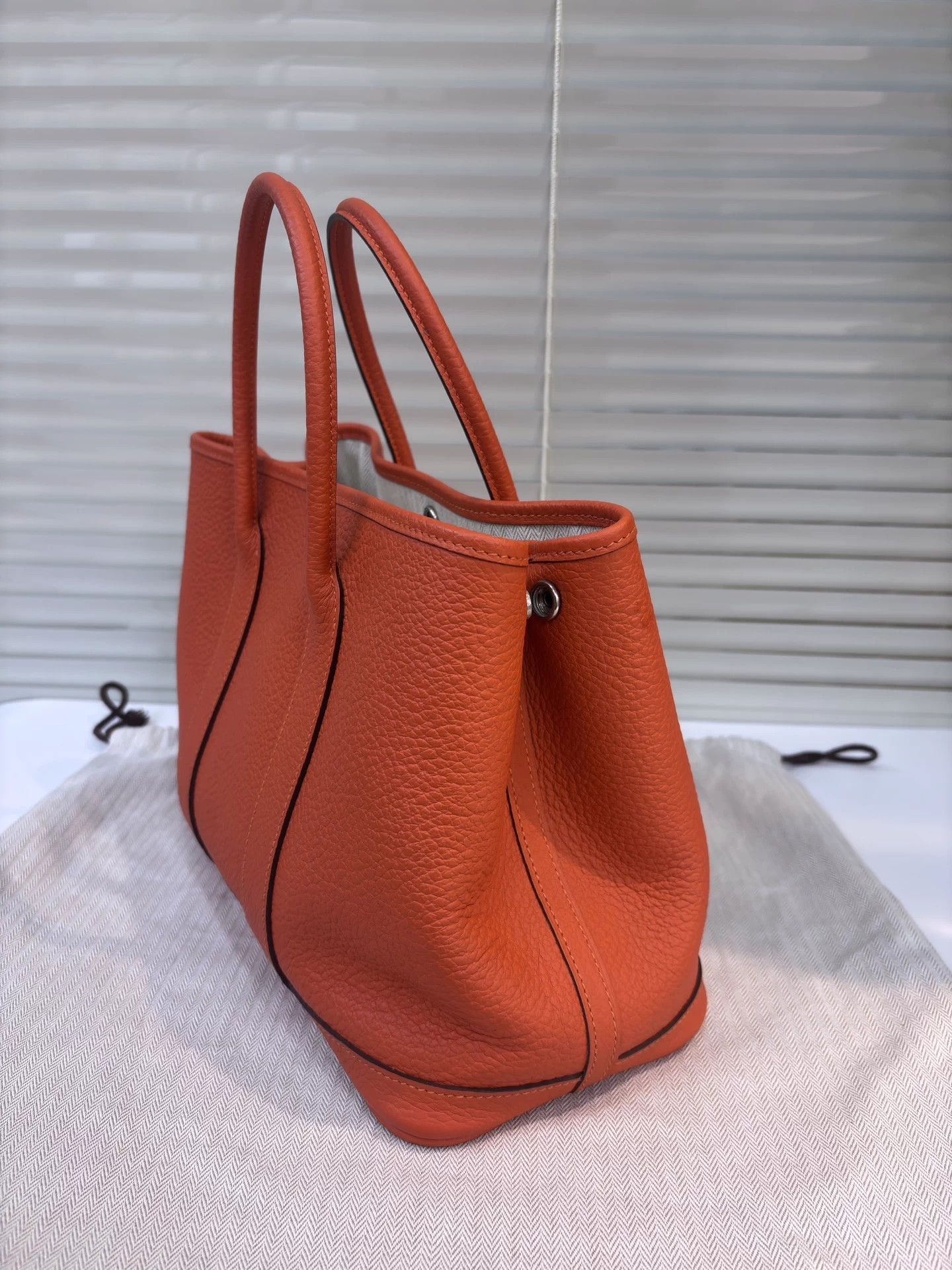 Hermes Hermes Garden Party 30 Orange 96 New Shoulder Bag Size ONE SIZE - 6 Thumbnail
