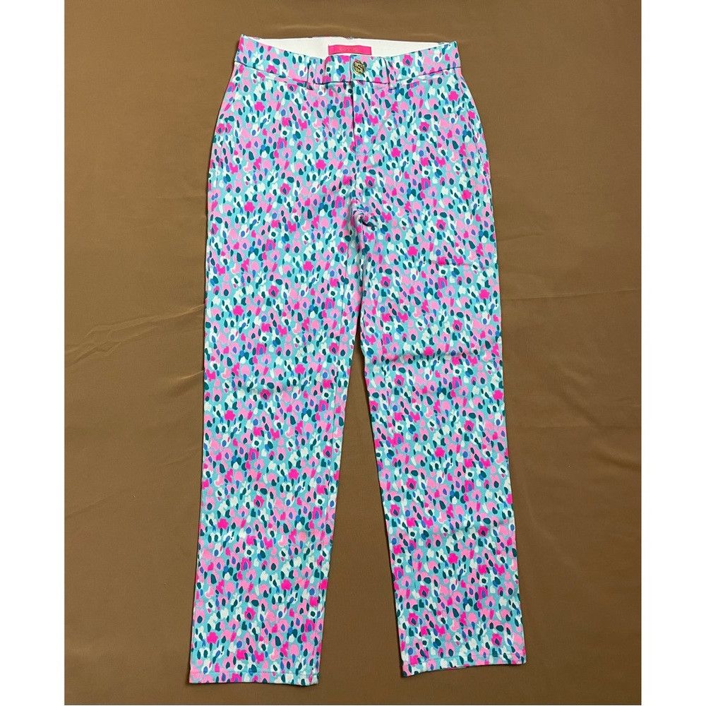 Lilly Pulitzer NWT New $128 Lilly Pulitzer Divia Multi Hottie Dottie Stret Size 24" / US 00 / IT 34 - 2 Thumbnail