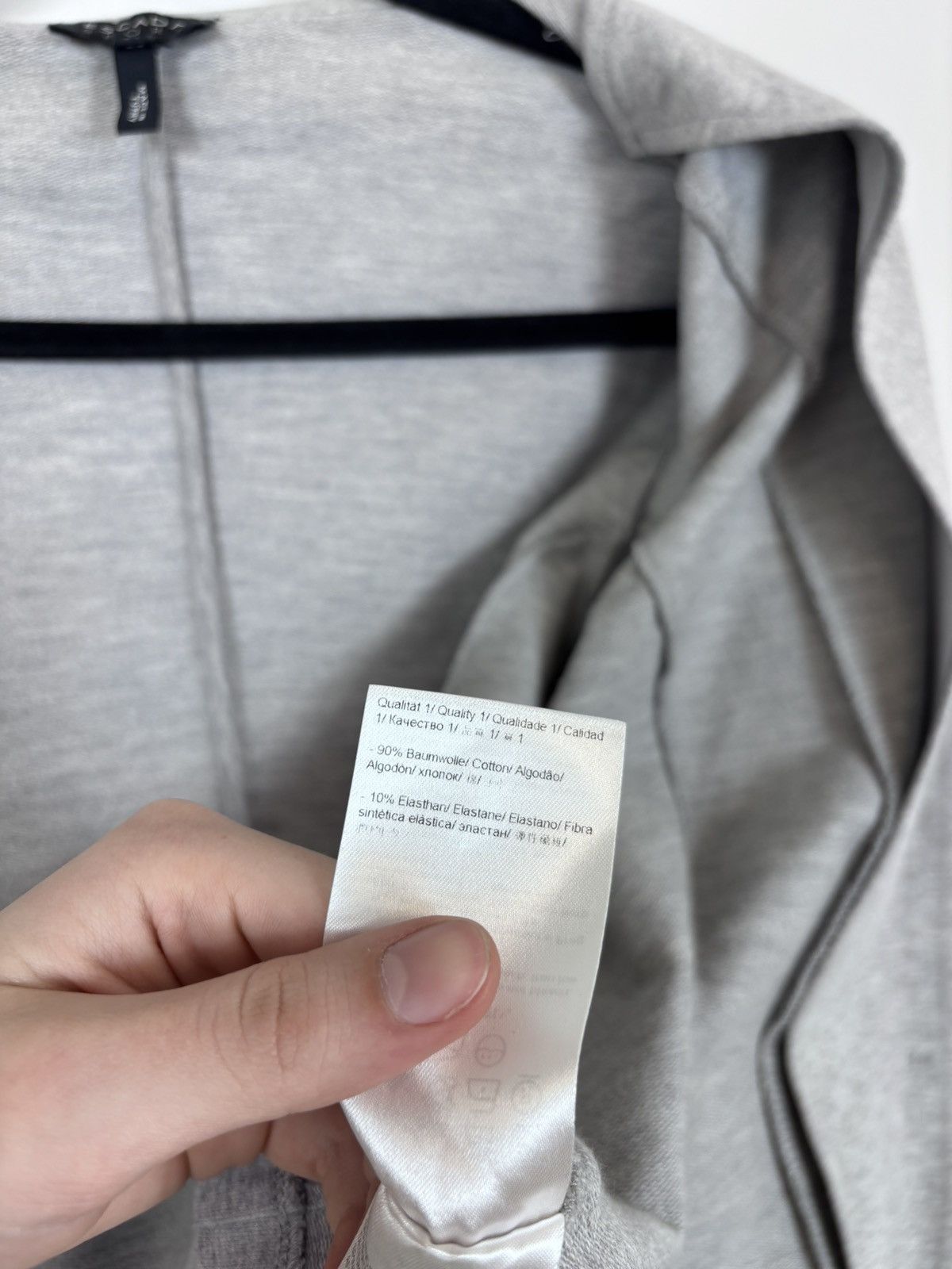 Escada Sport Escada Sport Women’s Grey 3-Buttons Blazer Jacket Size S / US 4 / IT 40 - 15 Thumbnail