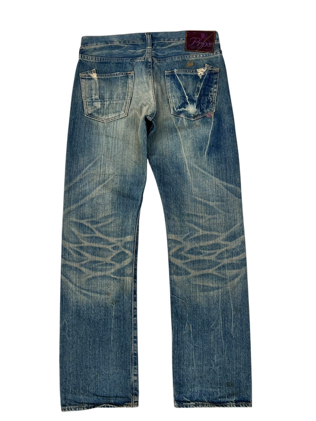 Prps PRPS P47P42X Mud Wash Denim Distressed Jeans Size US 30 / EU 46 - 14 Thumbnail