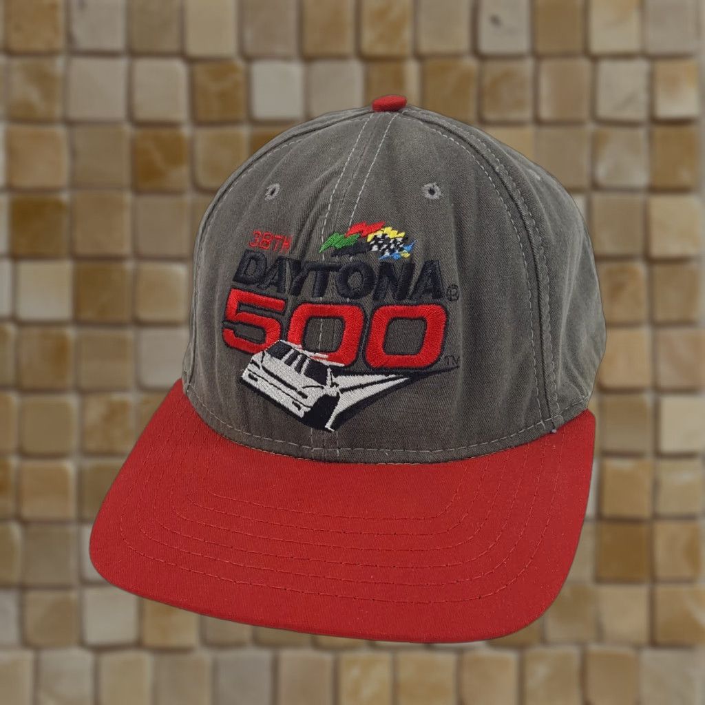 American Needle VINTAGE American Needle 90s Daytona 900 NASCAR Racing Snapback Baseball Cap Hat Adjustable Red One Size Mens Size ONE SIZE - 1 Thumbnail