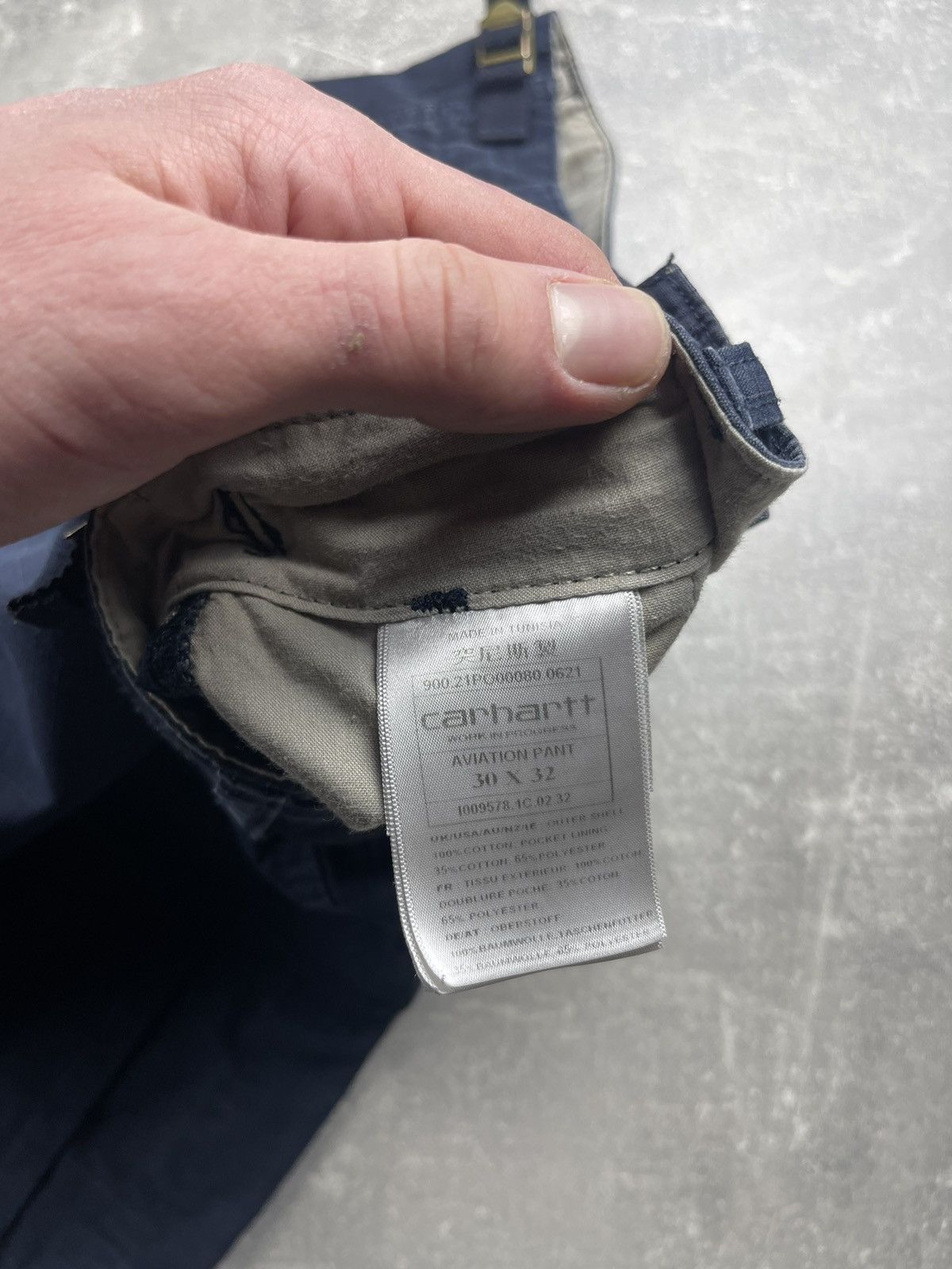 Carhartt Carhartt Aviation Pant Work Cargo Pants Navy Blue Size US 30 / EU 46 - 9 Thumbnail