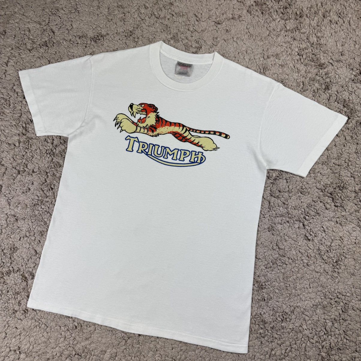 Vintage Vintage Oneita Triumph Tiger 90’s Metro Racing Graphic Tee Size US M / EU 48-50 / 2 - 4 Thumbnail