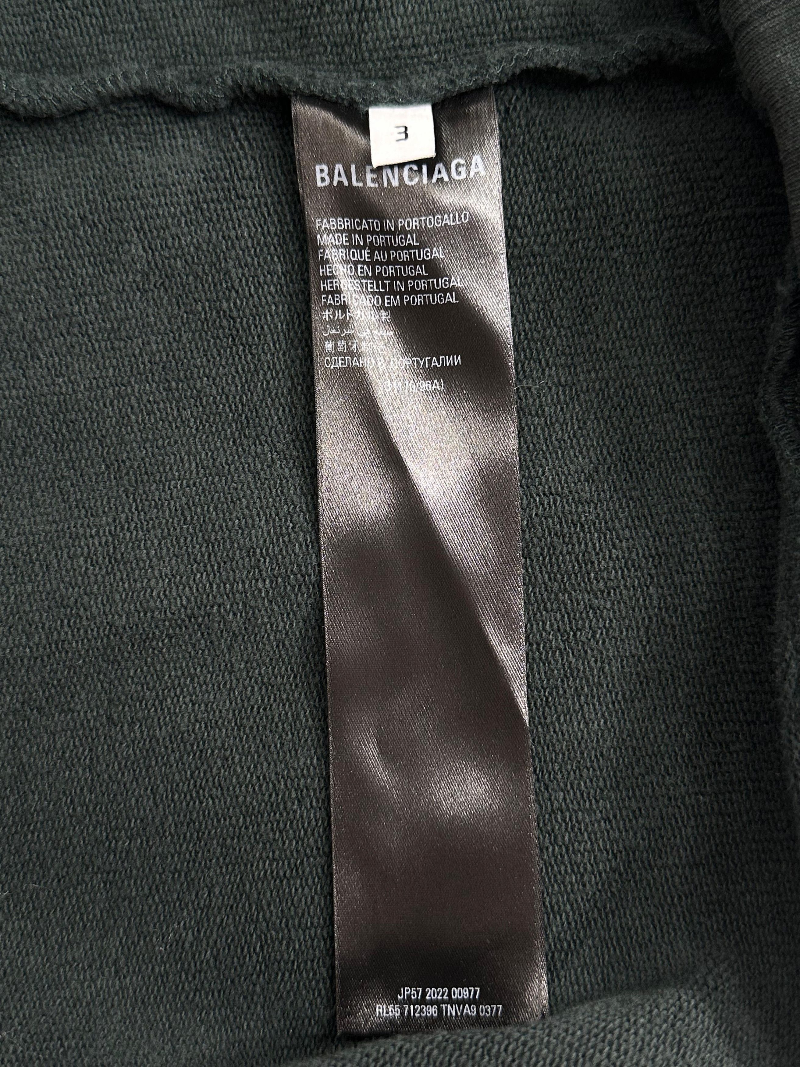 Adidas × Balenciaga CC000013 Balenciaga Adidas Trefoil Hoodie in Green / Size: 3 Size US L / EU 52-54 / 3 - 4 Thumbnail