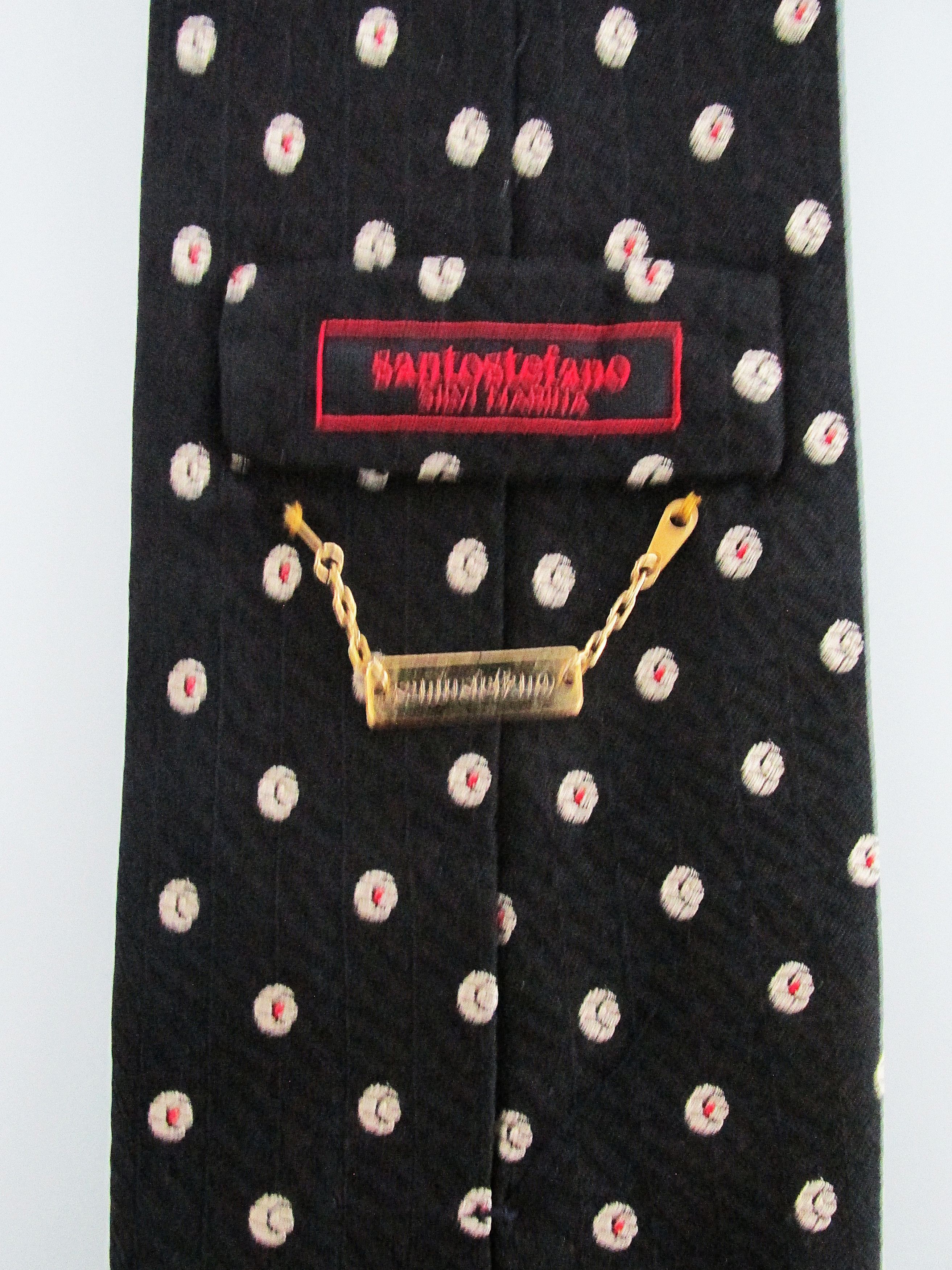 Santostefano Santostefano Men's Silk Tie Size ONE SIZE - 5 Thumbnail