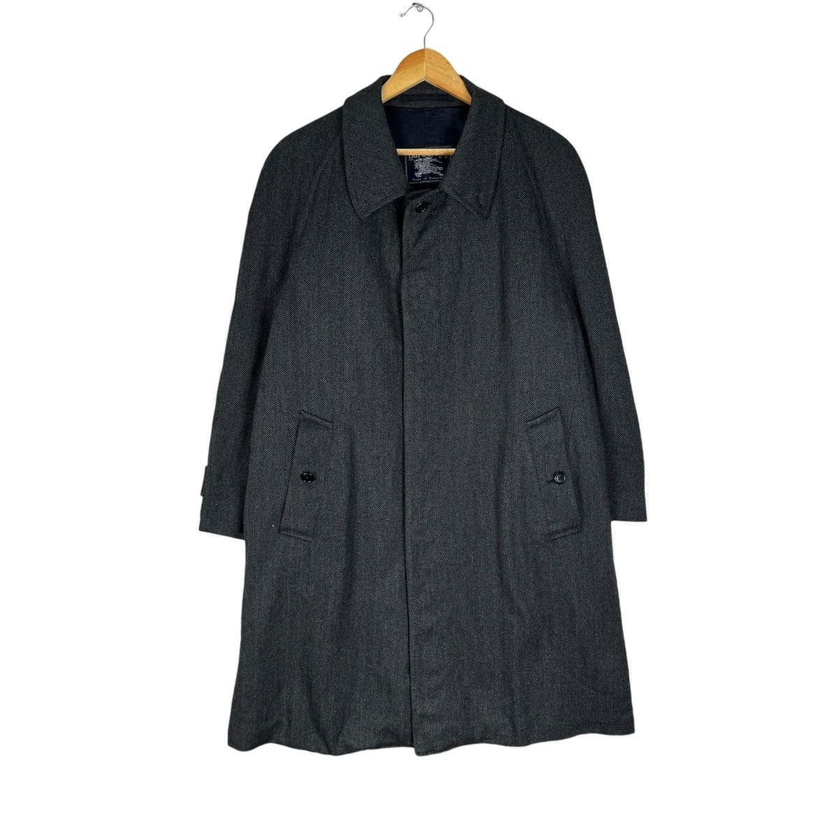 Burberry Prorsum BURBERRY HERRINGBONE CASHMERE OVERCOAT LONG JACKET Grailed