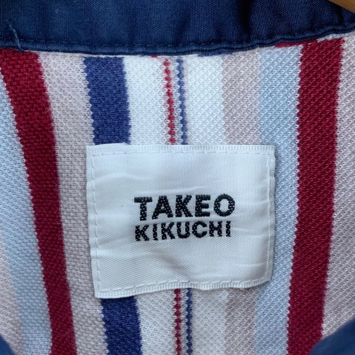 Takeo Kikuchi Vintage TAKEO KIKUCHI JAPAN Collection Striped Pocket Polo Size US M / EU 48-50 / 2 - 4 Thumbnail
