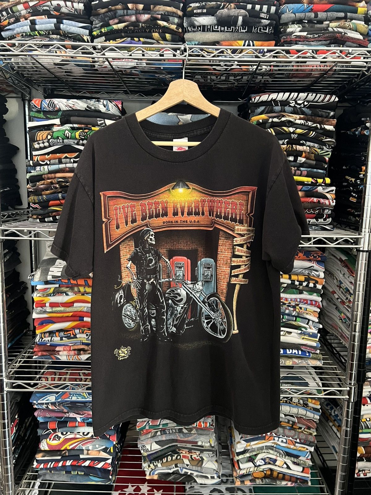 Harley Davidson 2000s Sturgis Skull Johnny’s Lived to Ride Choppers Tee Size US L / EU 52-54 / 3 - 1 Thumbnail