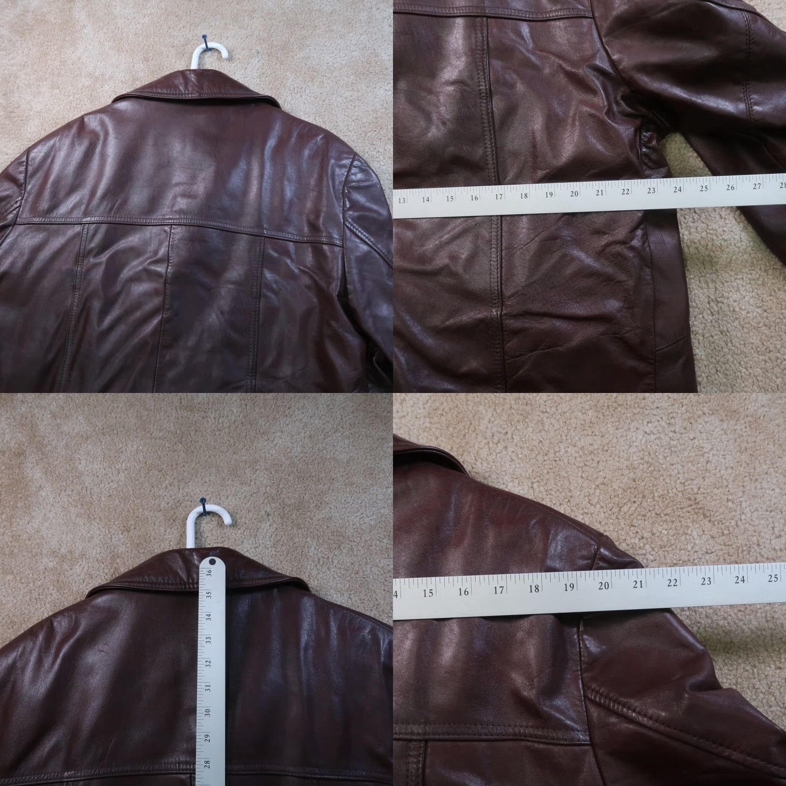 Vintage VINTAGE Field & Stream Leather Coat Jacket Men's 44 Brown Overcoat Mid-Length Zip Button Lined Polyester 90s Classic Mens Size US S / EU 44-46 / 1 - 9 Thumbnail