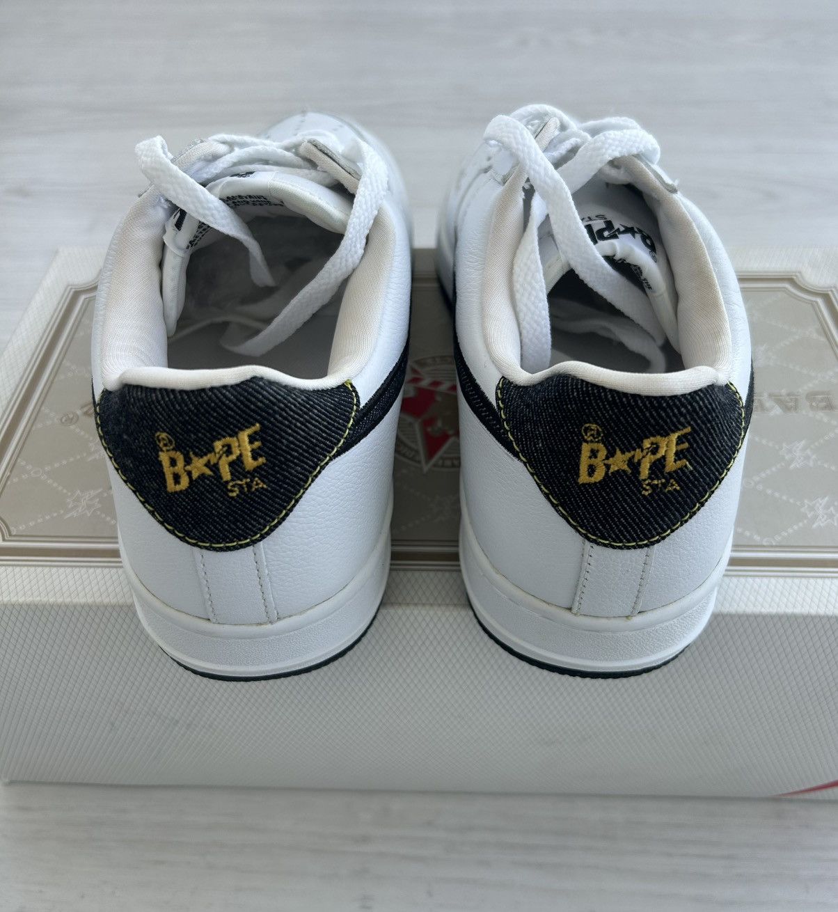 Bape VERY RARE OG 2001 A BATHING APE DENIM BAPESTA Size US 10 / EU 43 - 7 Thumbnail