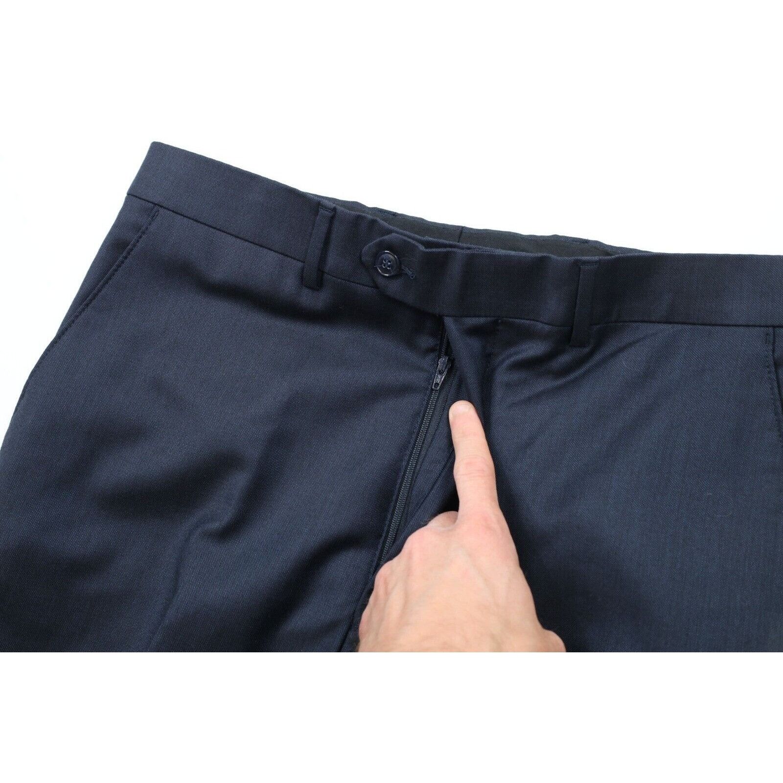 Jos. A. Bank Jos A Bank Tailored Fit Wool 2 Piece Suit Jacket Pants Size 38L - 16 Thumbnail