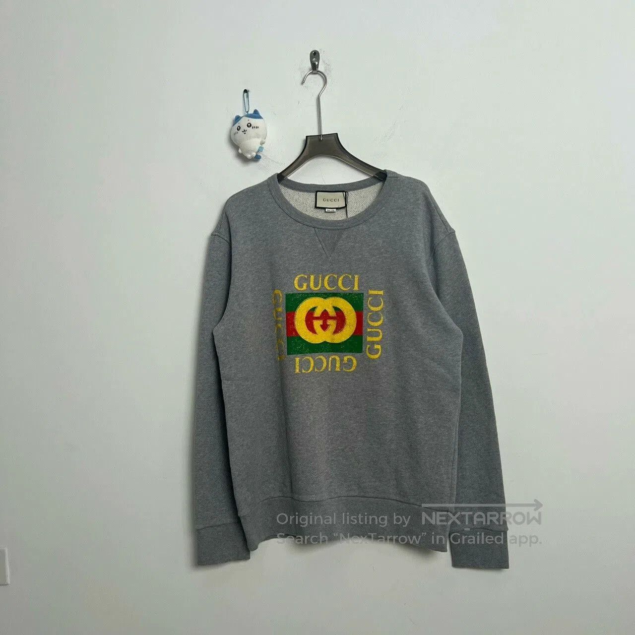 Gucci Gucci Gray Logo Hoodie with Embroidery. Size US L / EU 52-54 / 3 - 1 Thumbnail