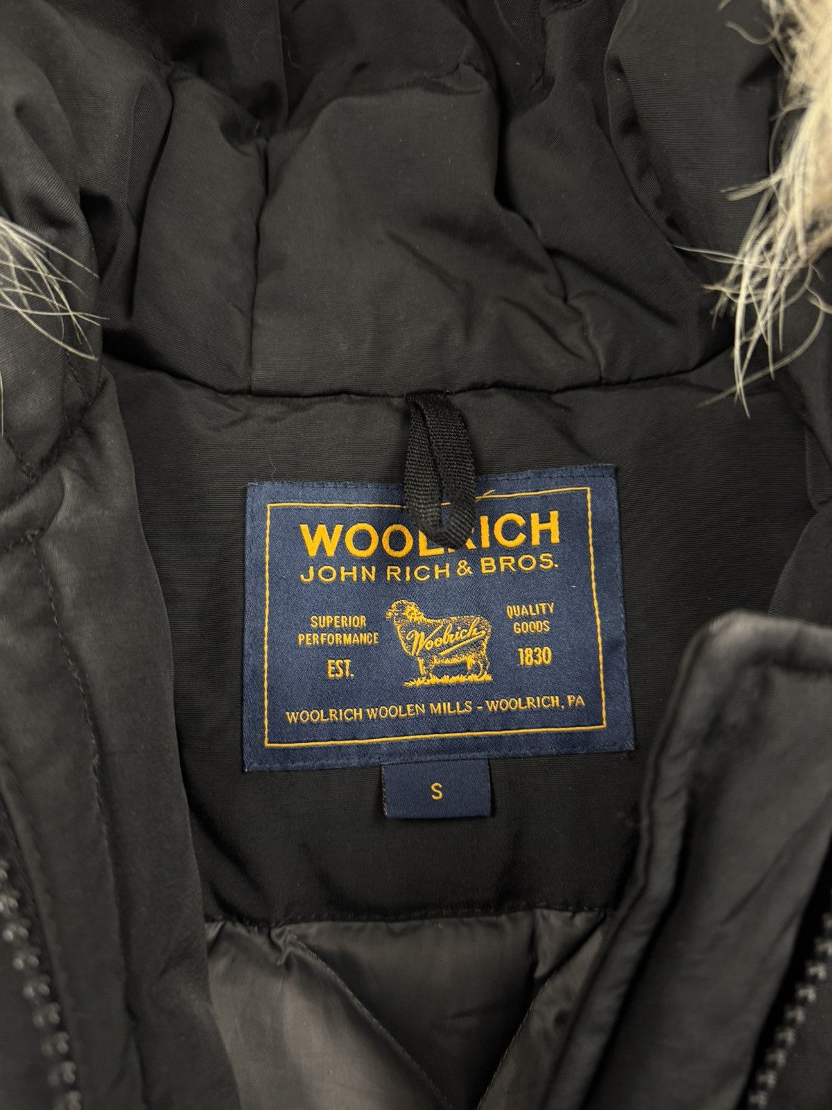 Woolrich Woolen Mills Woolrich John Rich&Bros Black Arctic Parka Jacket Down Hype Size US S / EU 44-46 / 1 - 7 Thumbnail