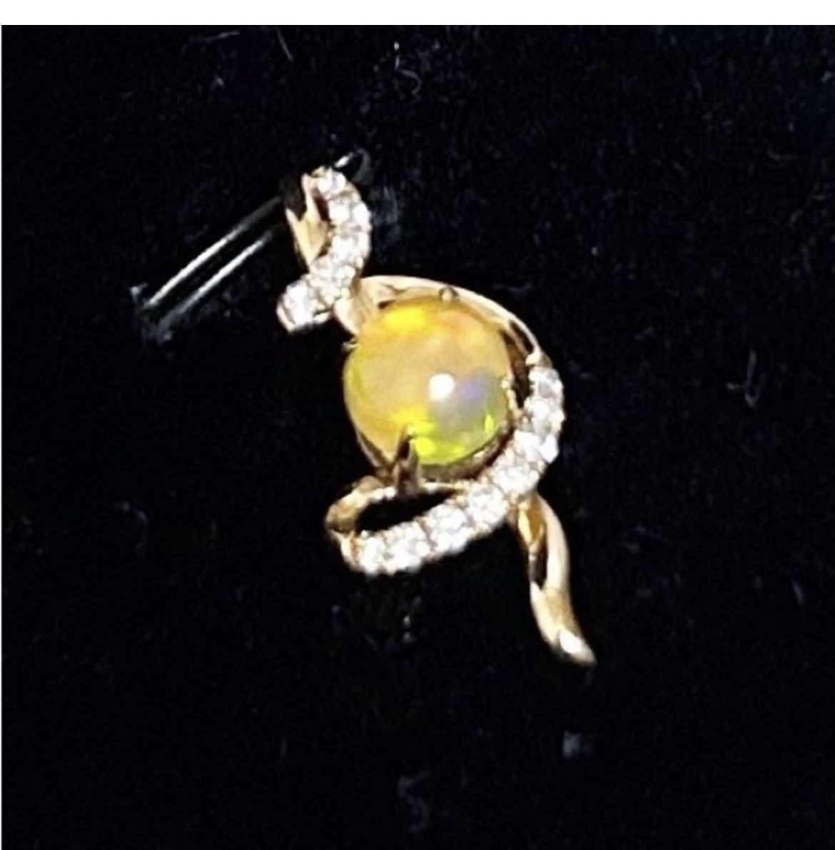 Other LeVian 14KT Rose Gold Fire Opal & Diamond Pendant / Necklace Size ONE SIZE - 1 Thumbnail