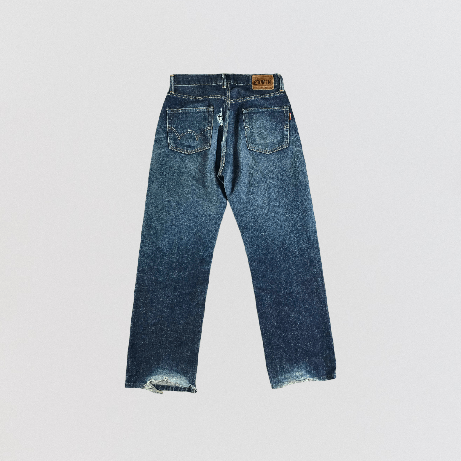 Edwin Vintage Blue Wash Edwin 505 Selvedge Jeans-JM3622 Size US 31 - 2 Thumbnail