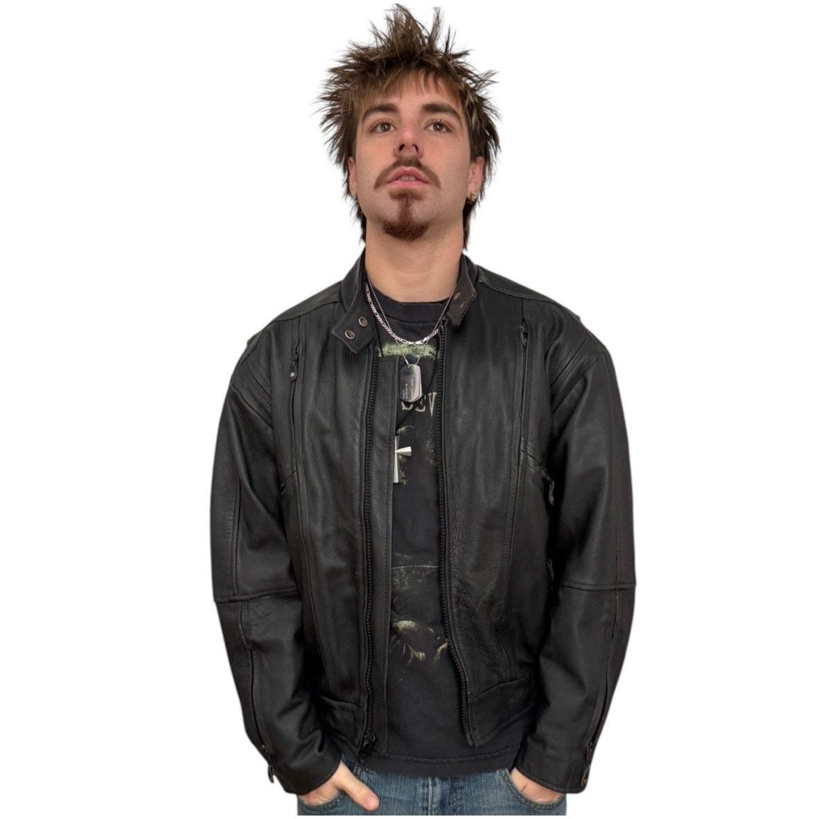 Other Hot Leathers thinsulate lined black motorcycle jacket XL Size US XL / EU 56 / 4 - 1 Thumbnail