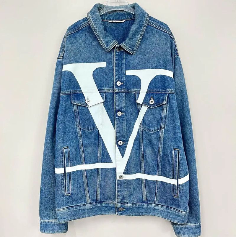 Valentino Valentino Blue Denim Jacket for Men 0089 Size US XL / EU 56 / 4 - 1 Thumbnail