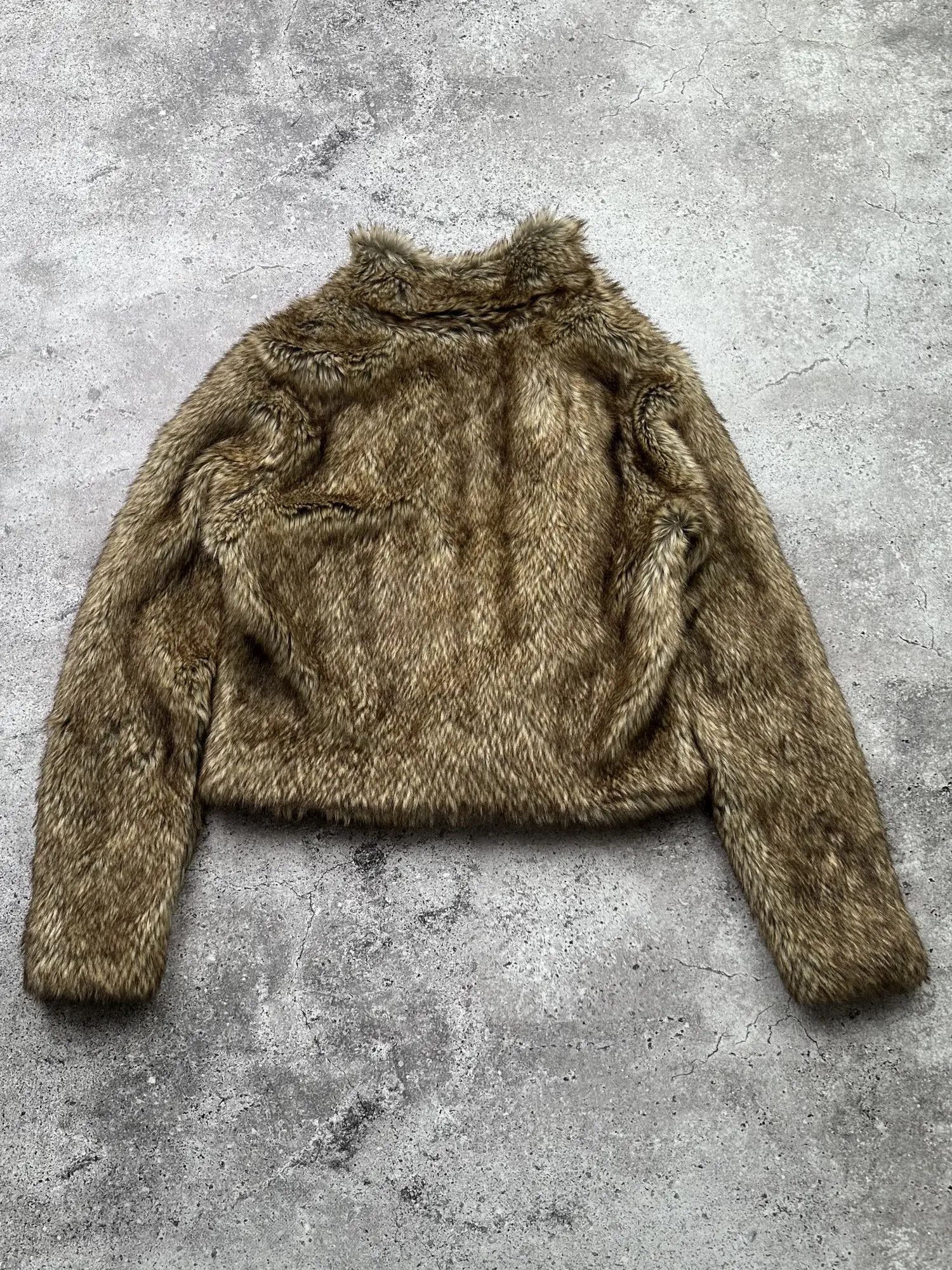Vintage Vintage Cropped Faux Fur Jacket C7(V106)E8 Size S / US 4 / IT 40 - 5 Thumbnail