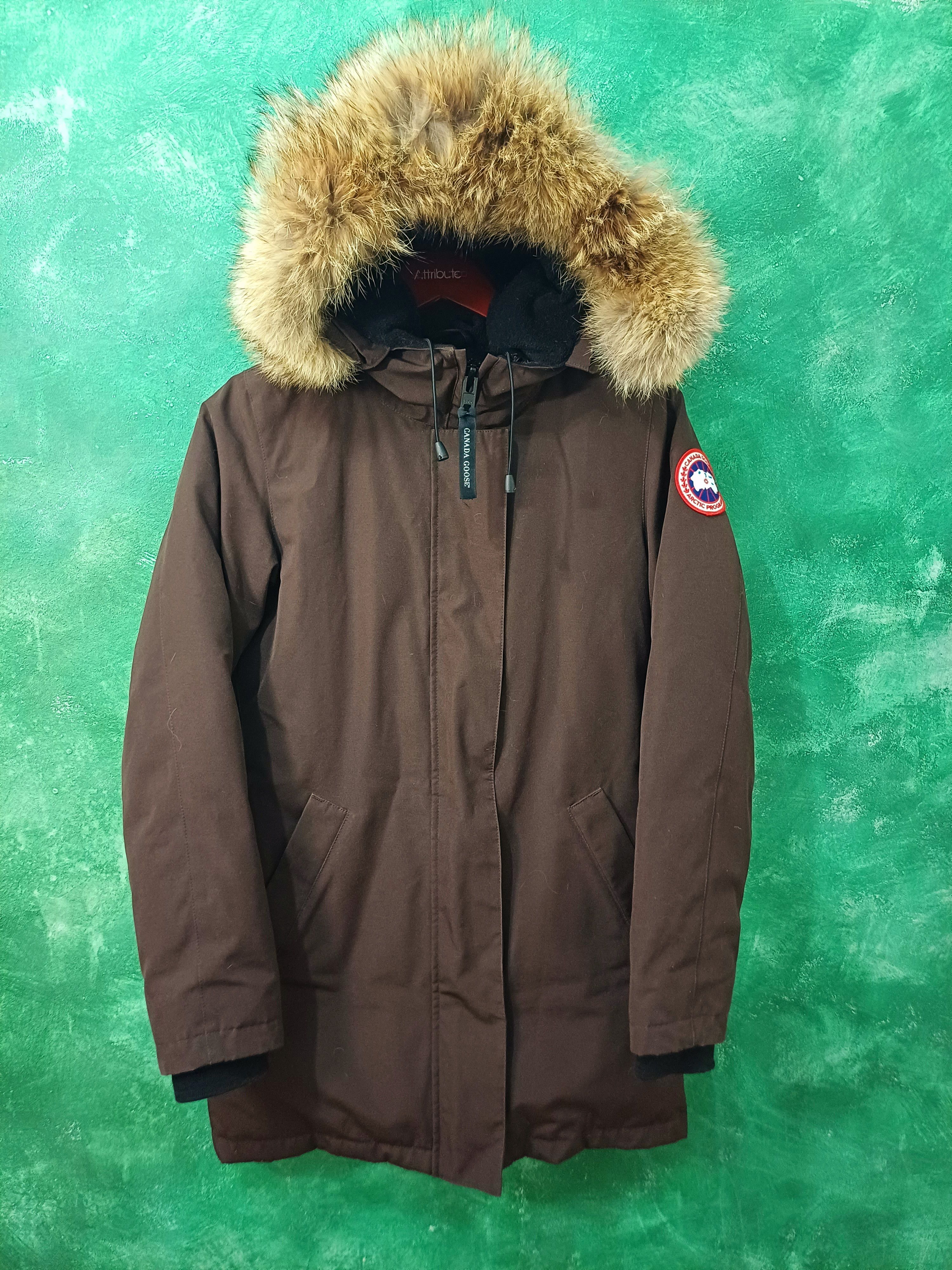 image of Authentic Canada Goose Puffer Down Jacket in Brown, Women's (Size XS)