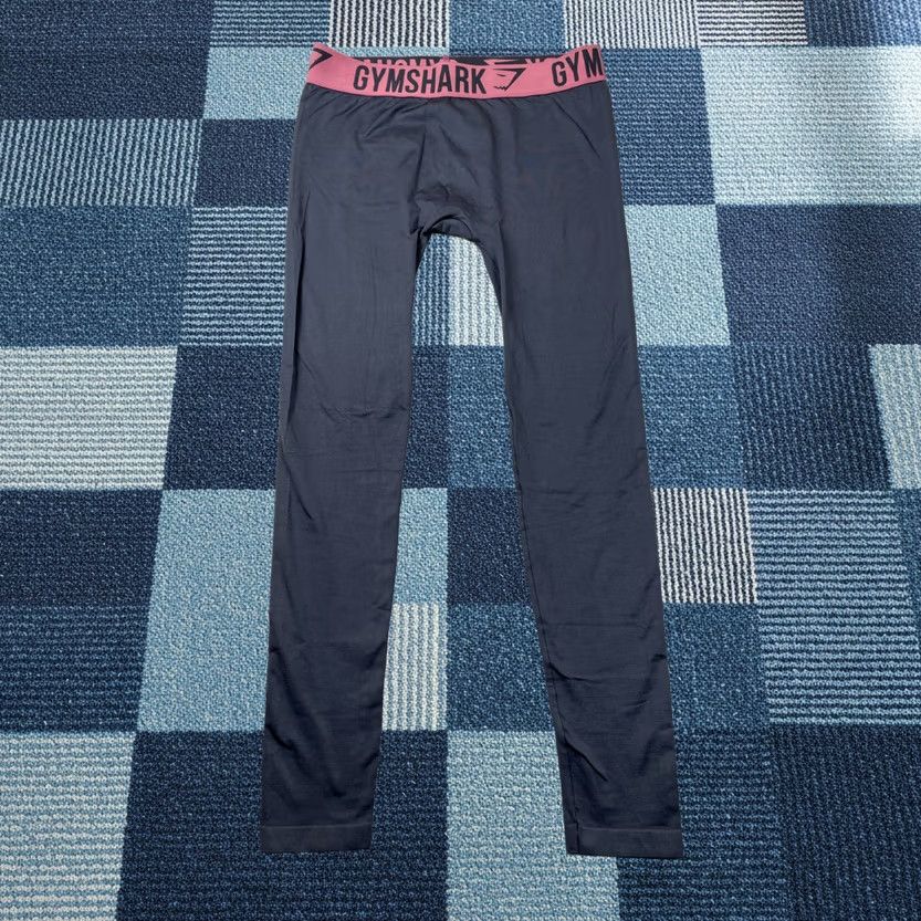 Gymshark Gymshark Leggings Womens M/L Gray Pink Seamless Stretch Gym Workout Run Size 32" / US 10 / IT 46 - 1 Thumbnail