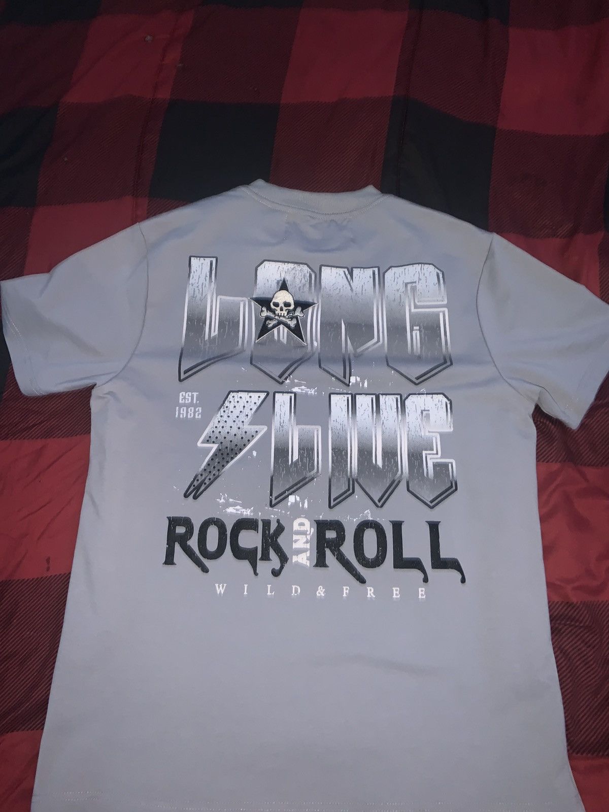 Designer Bkys graphic rock and roll T-Shirt Size US M / EU 48-50 / 2 - 3 Thumbnail